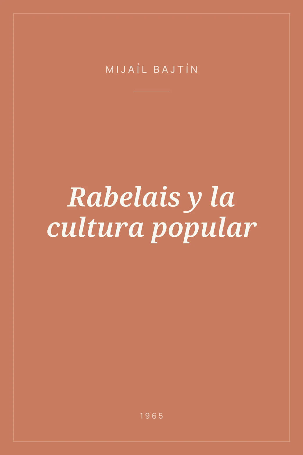 Portada de Rabelais y la cultura popular
