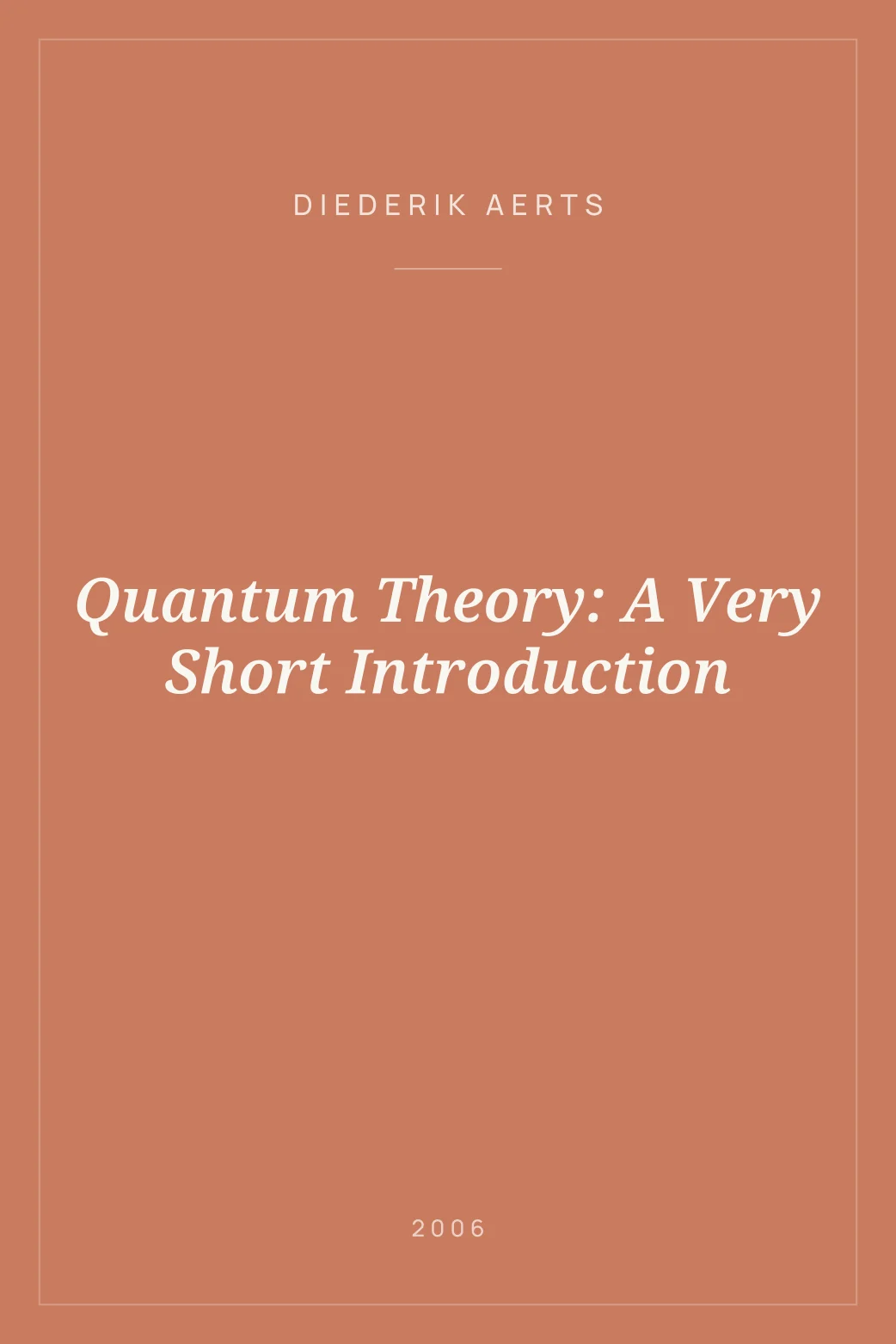 Portada de Quantum Theory: A Very Short Introduction