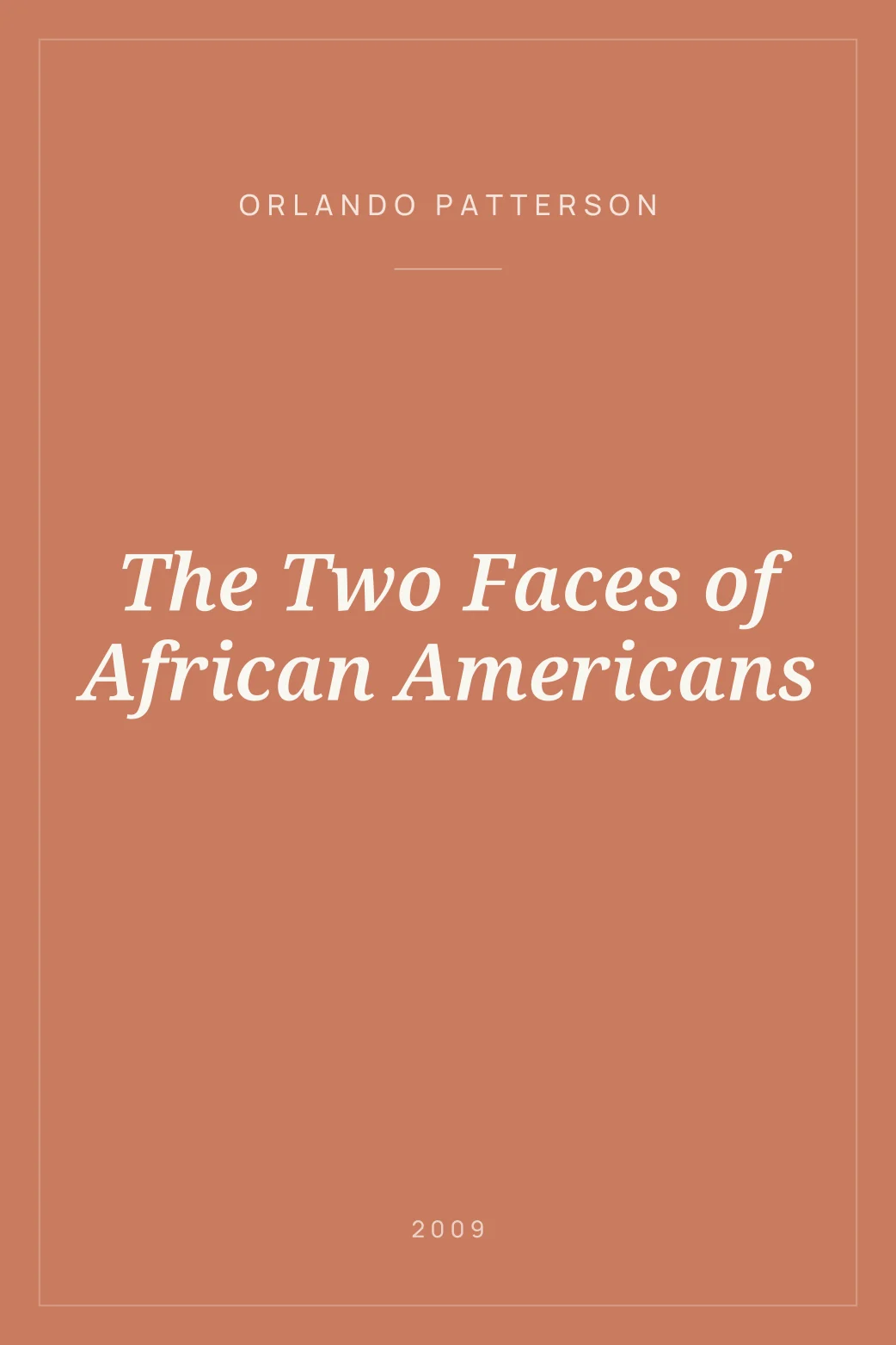 Portada de The Two Faces of African Americans