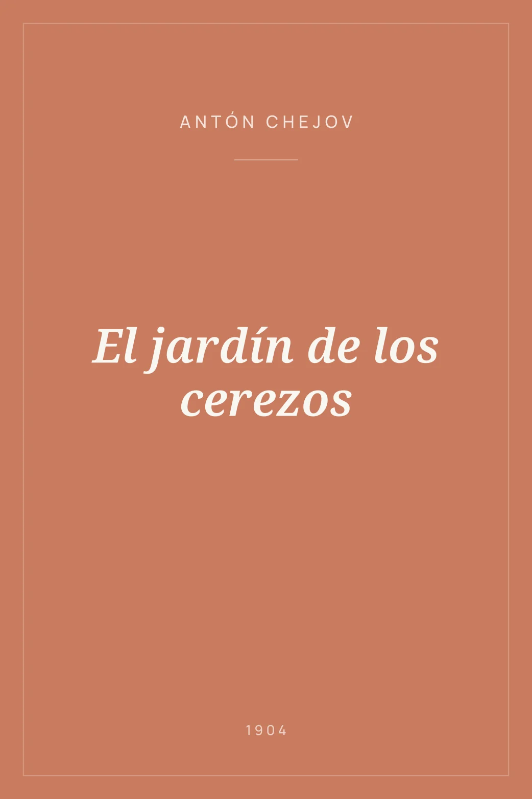 Portada de El jardín de los cerezos