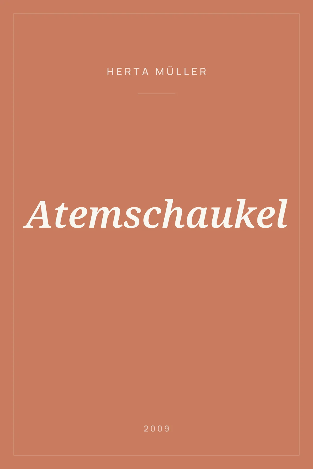 Portada de Atemschaukel