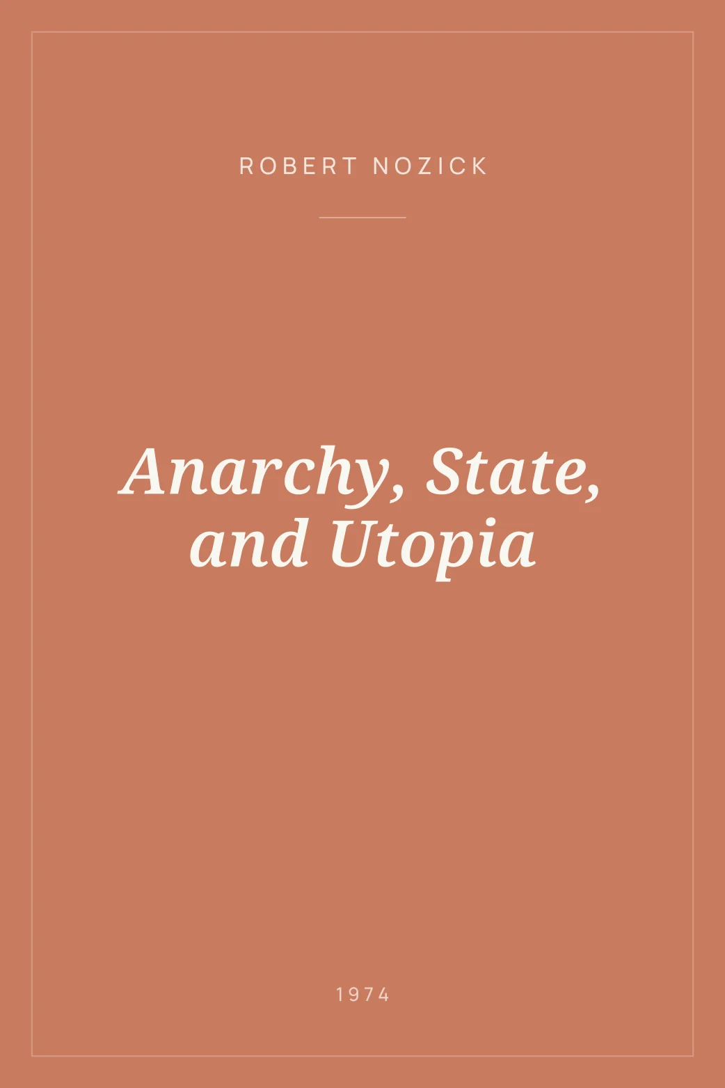 Portada de Anarchy, State, and Utopia