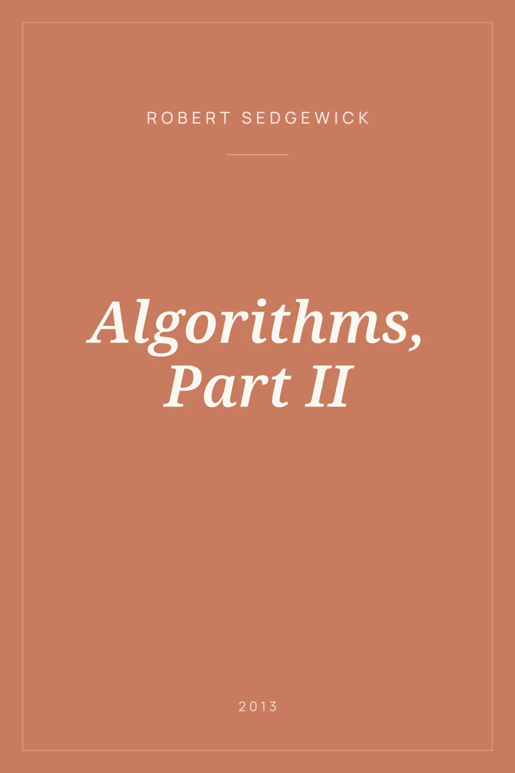 Portada de Algorithms, Part II