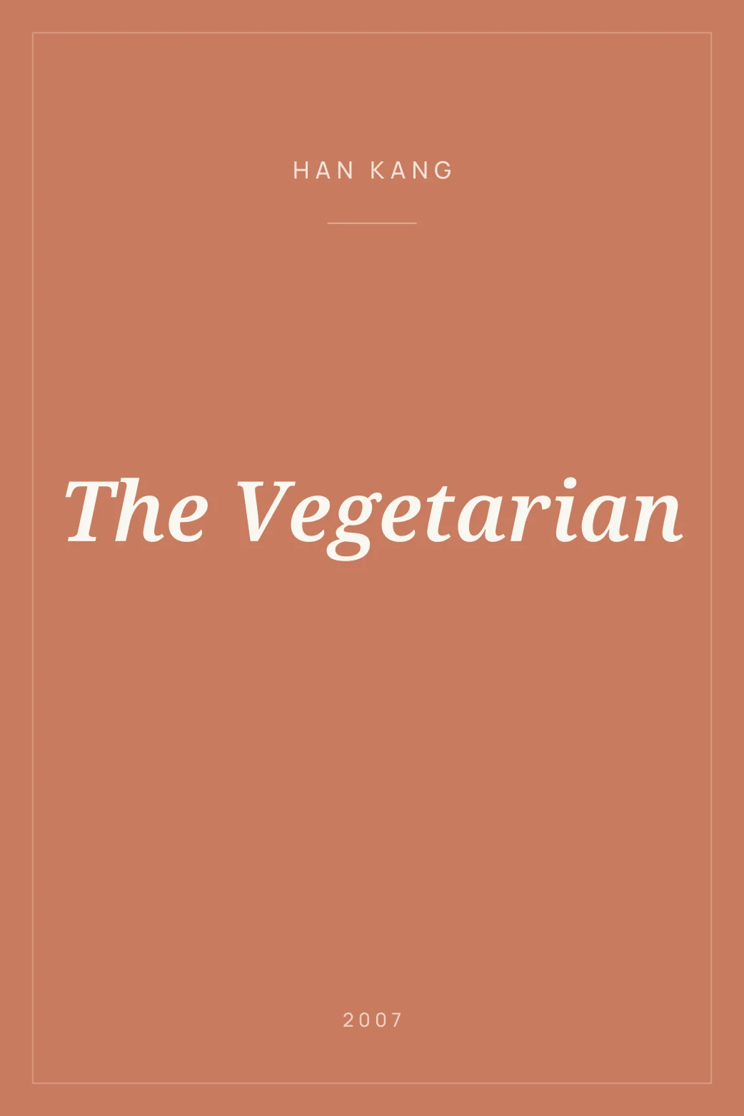 Portada de The Vegetarian