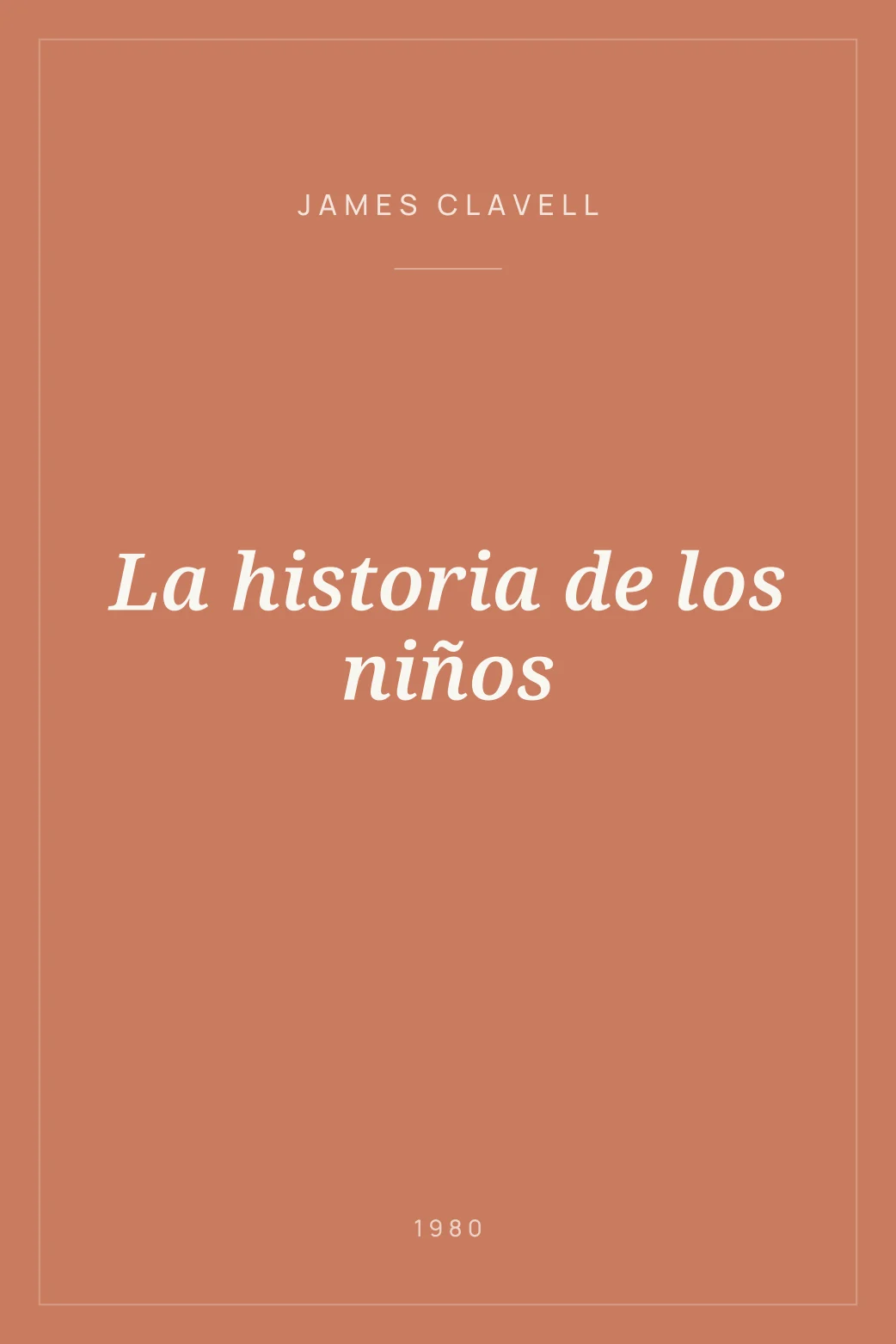 Portada de La historia de los niños