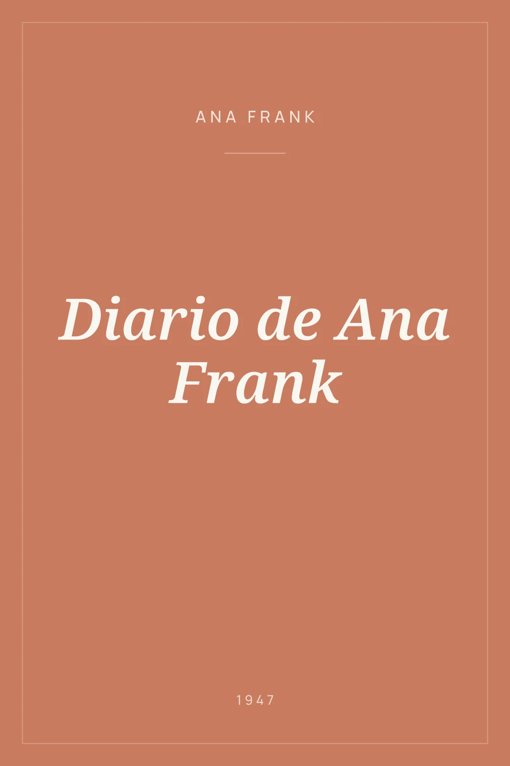 Portada de Diario de Ana Frank