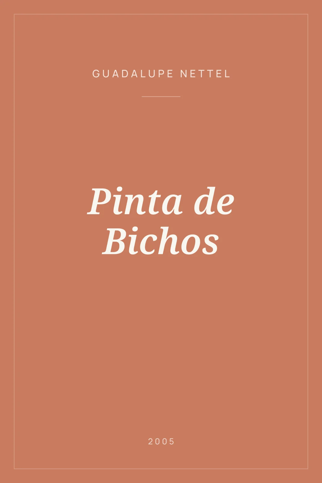 Portada de Pinta de Bichos