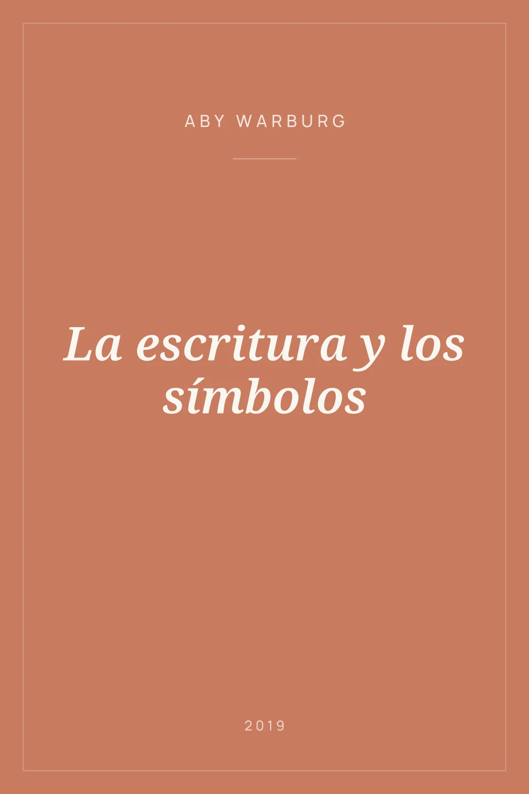 Portada de La escritura y los símbolos