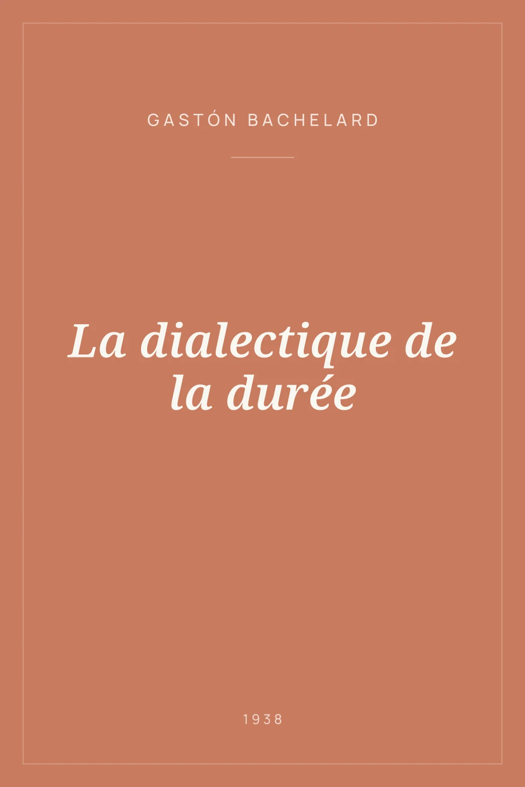 Portada de La dialectique de la durée
