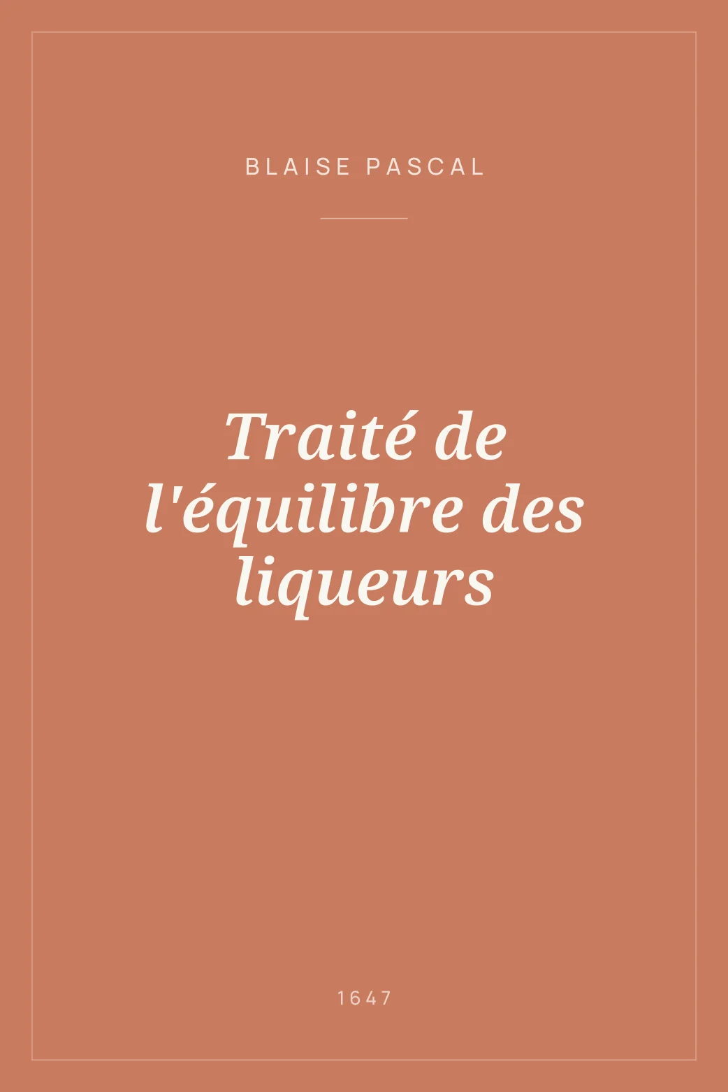 Portada de Traité de l'équilibre des liqueurs
