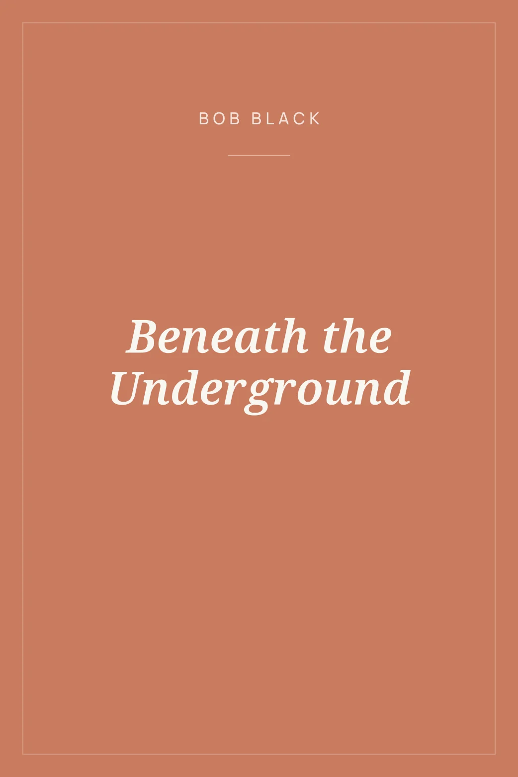 Portada de Beneath the Underground