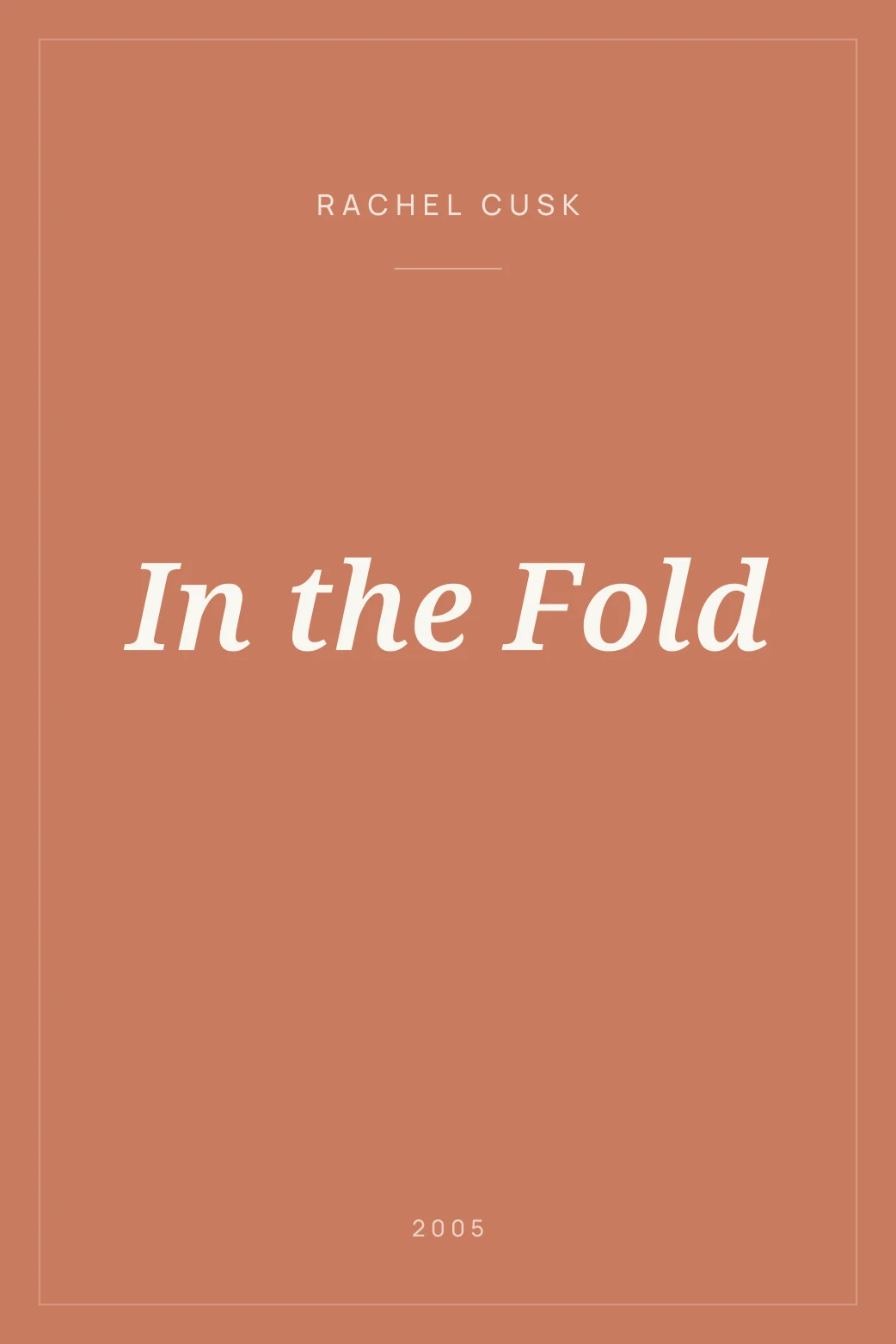 Portada de In the Fold