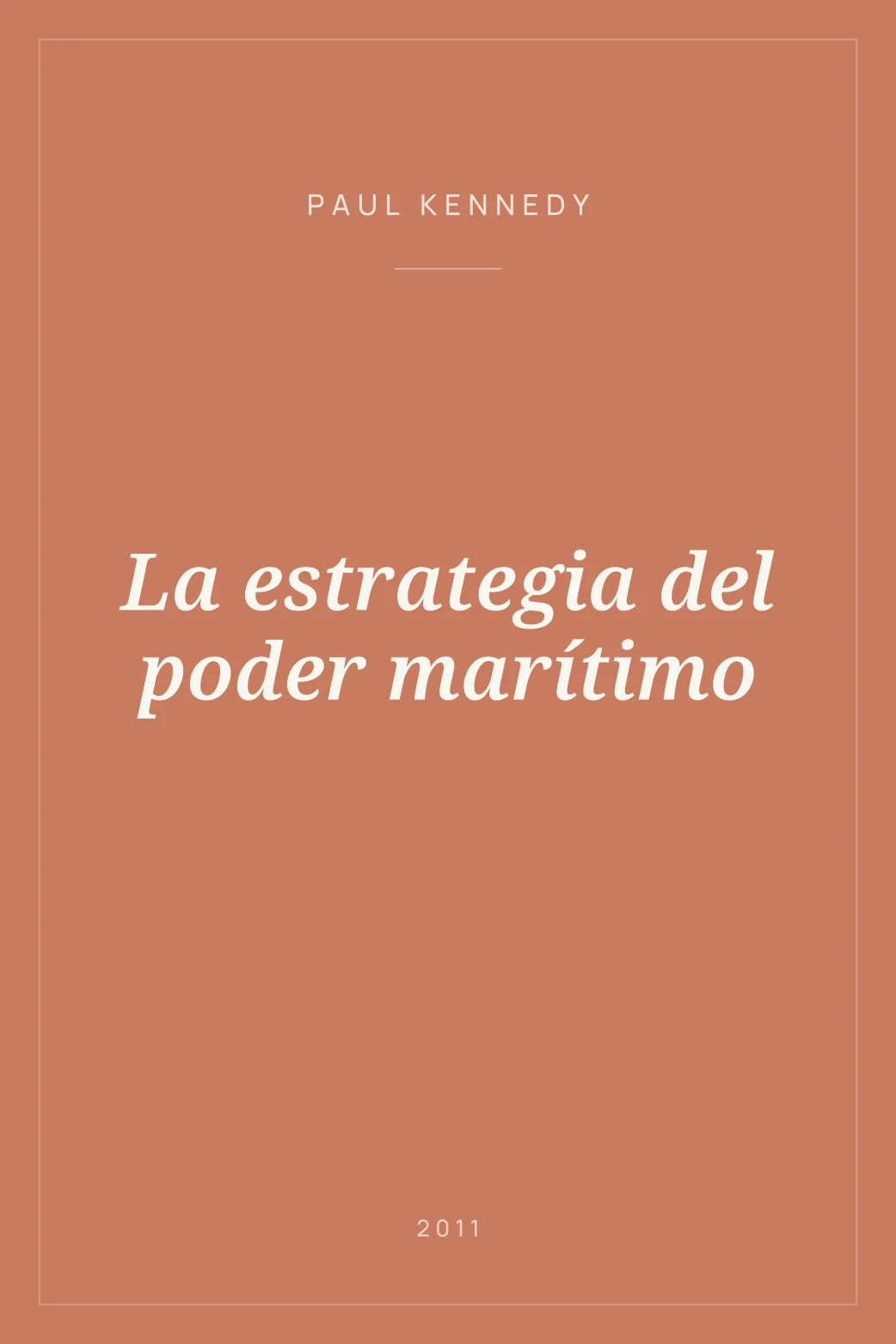 Portada de La estrategia del poder marítimo