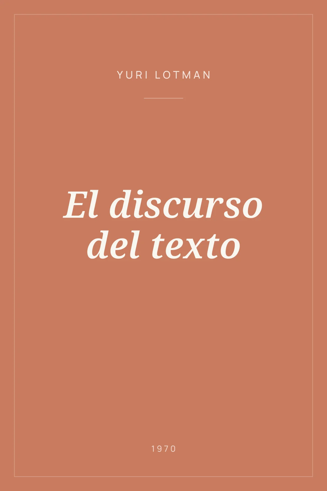 Portada de El discurso del texto