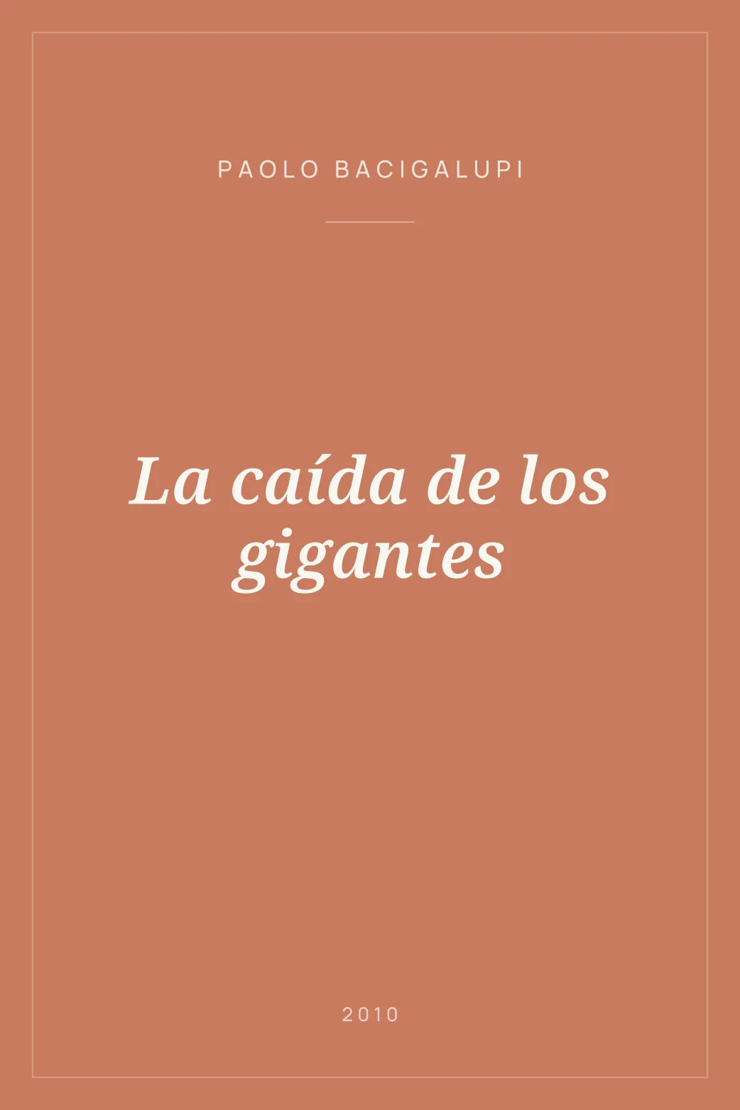 Portada de La caída de los gigantes