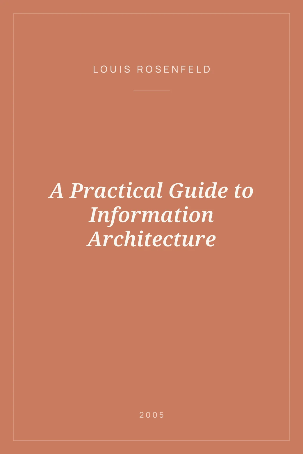 Portada de A Practical Guide to Information Architecture
