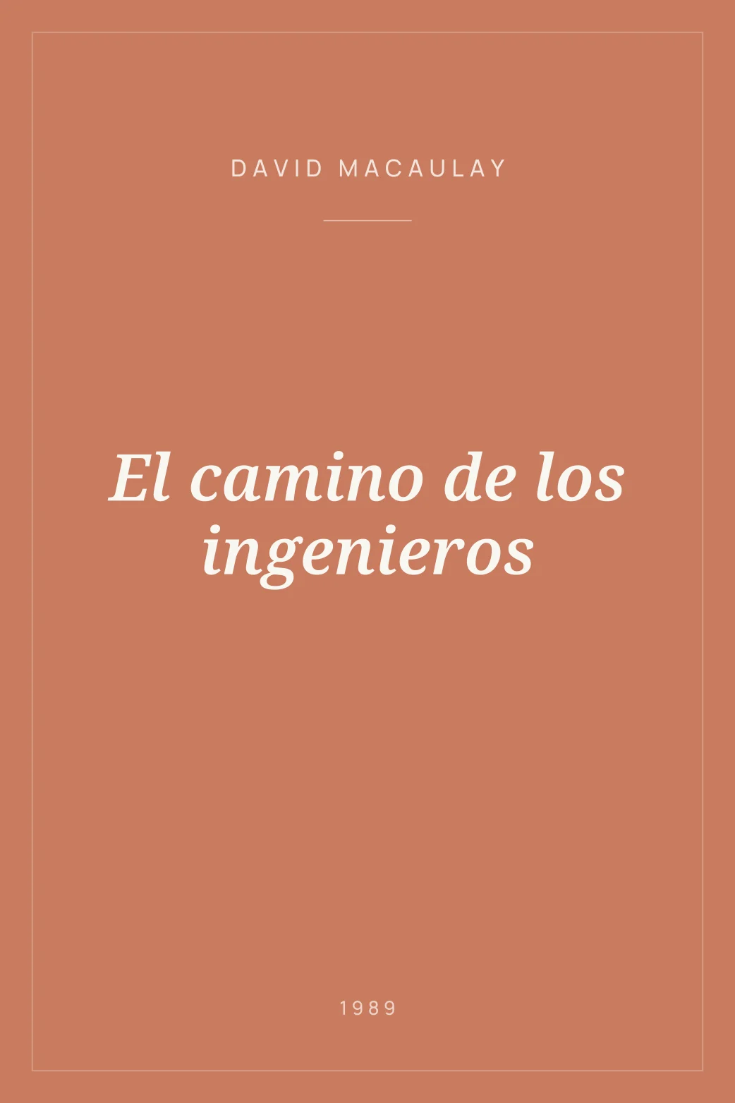 Portada de El camino de los ingenieros