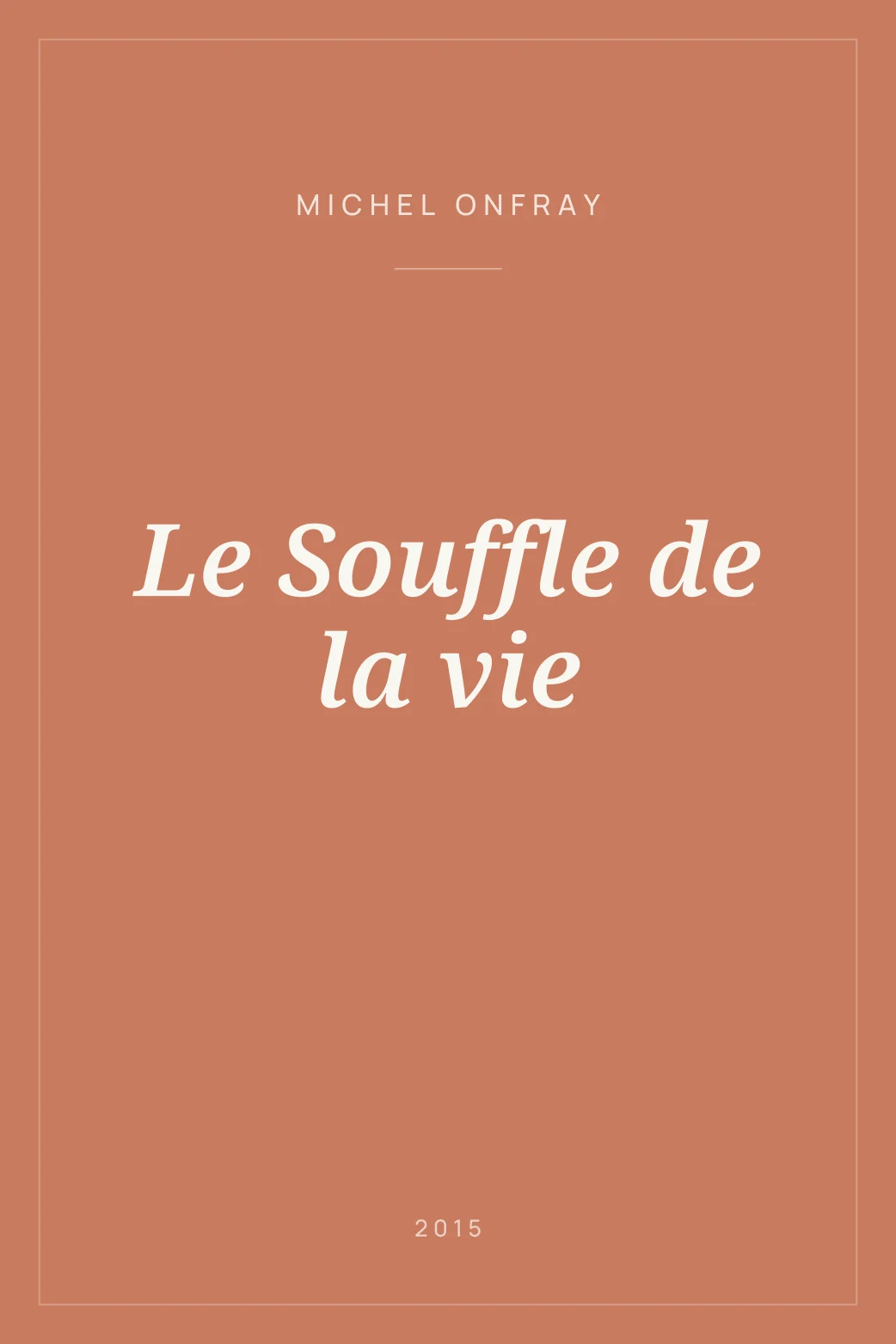 Portada de Le Souffle de la vie