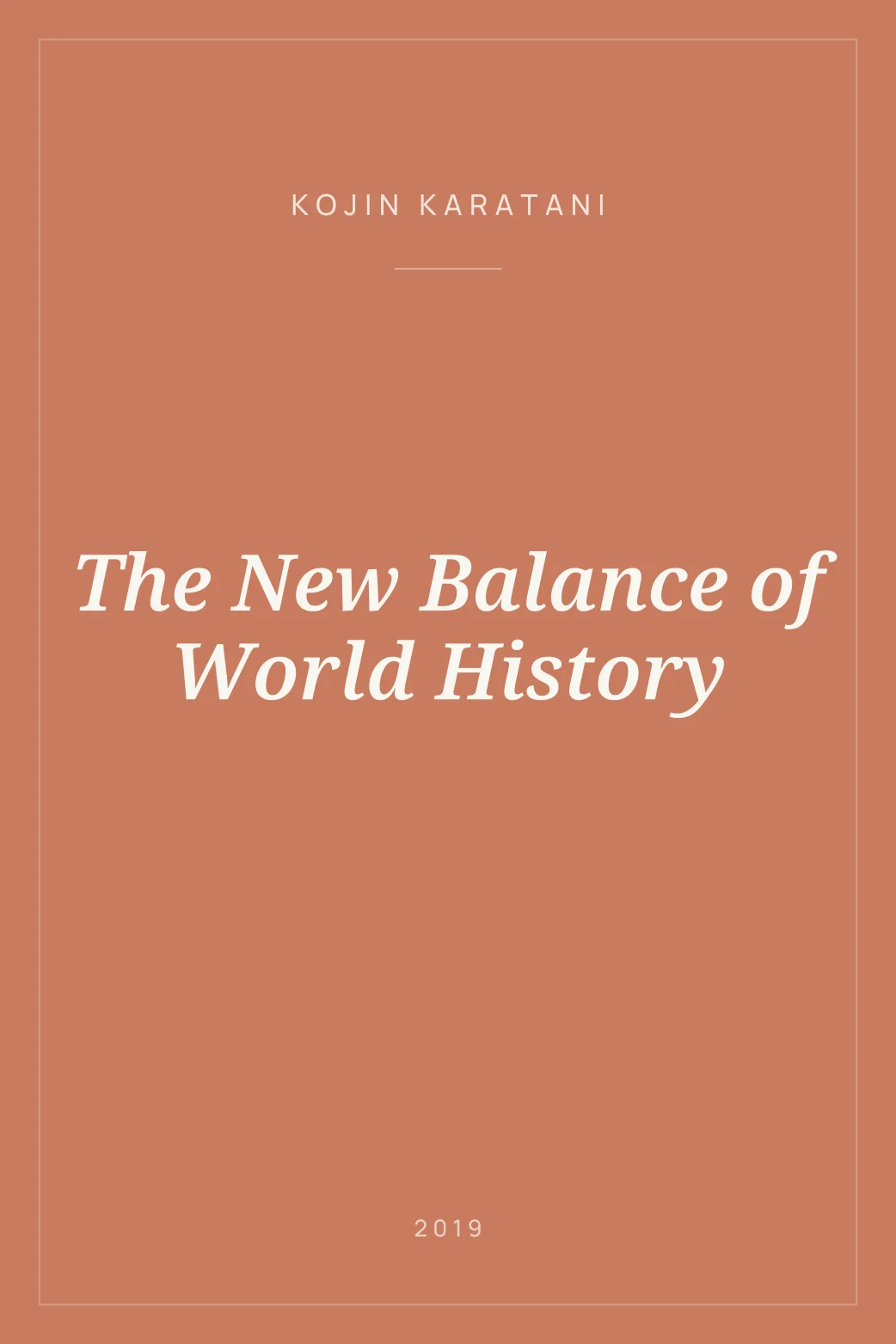 Portada de The New Balance of World History