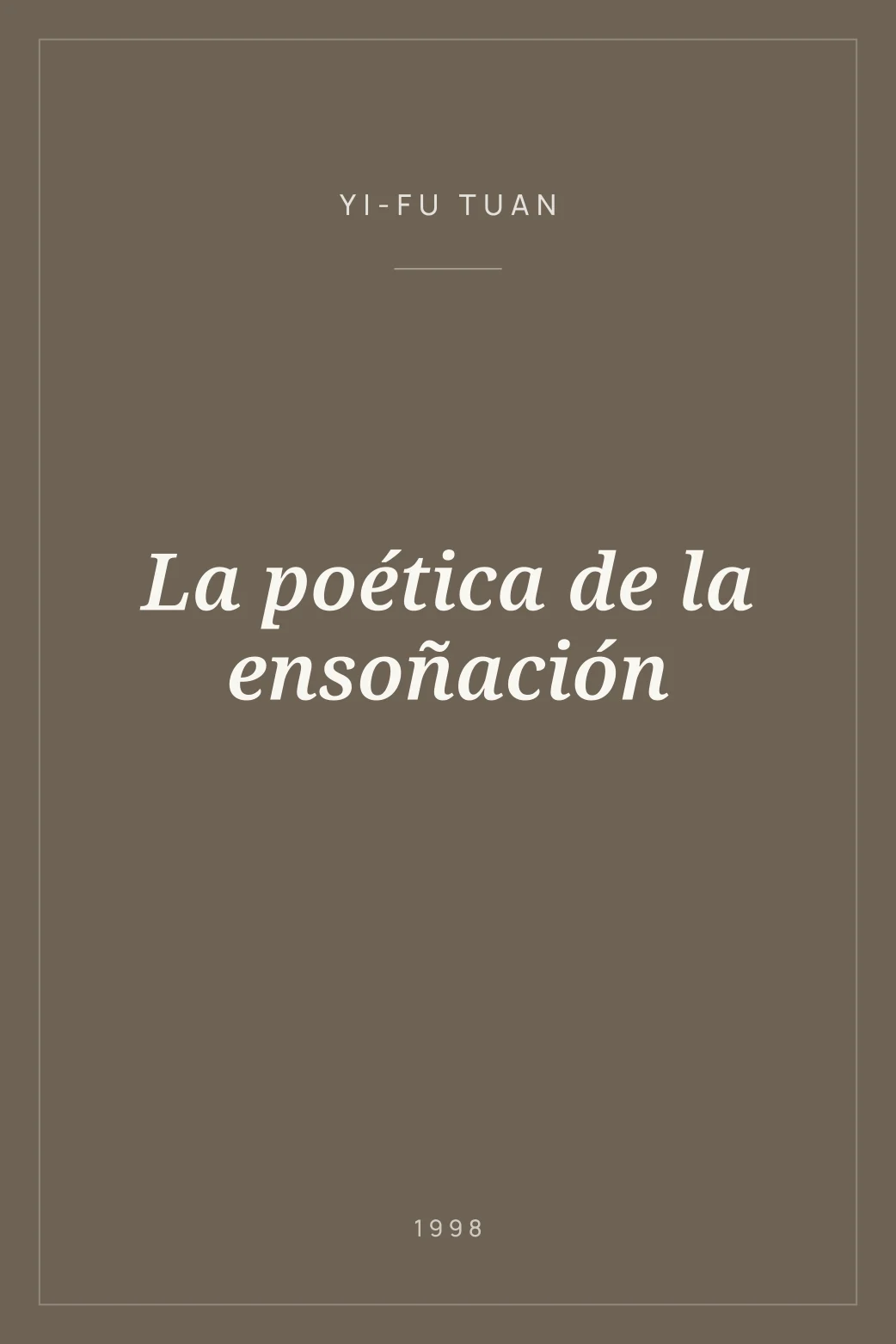 Portada de La poética de la ensoñación