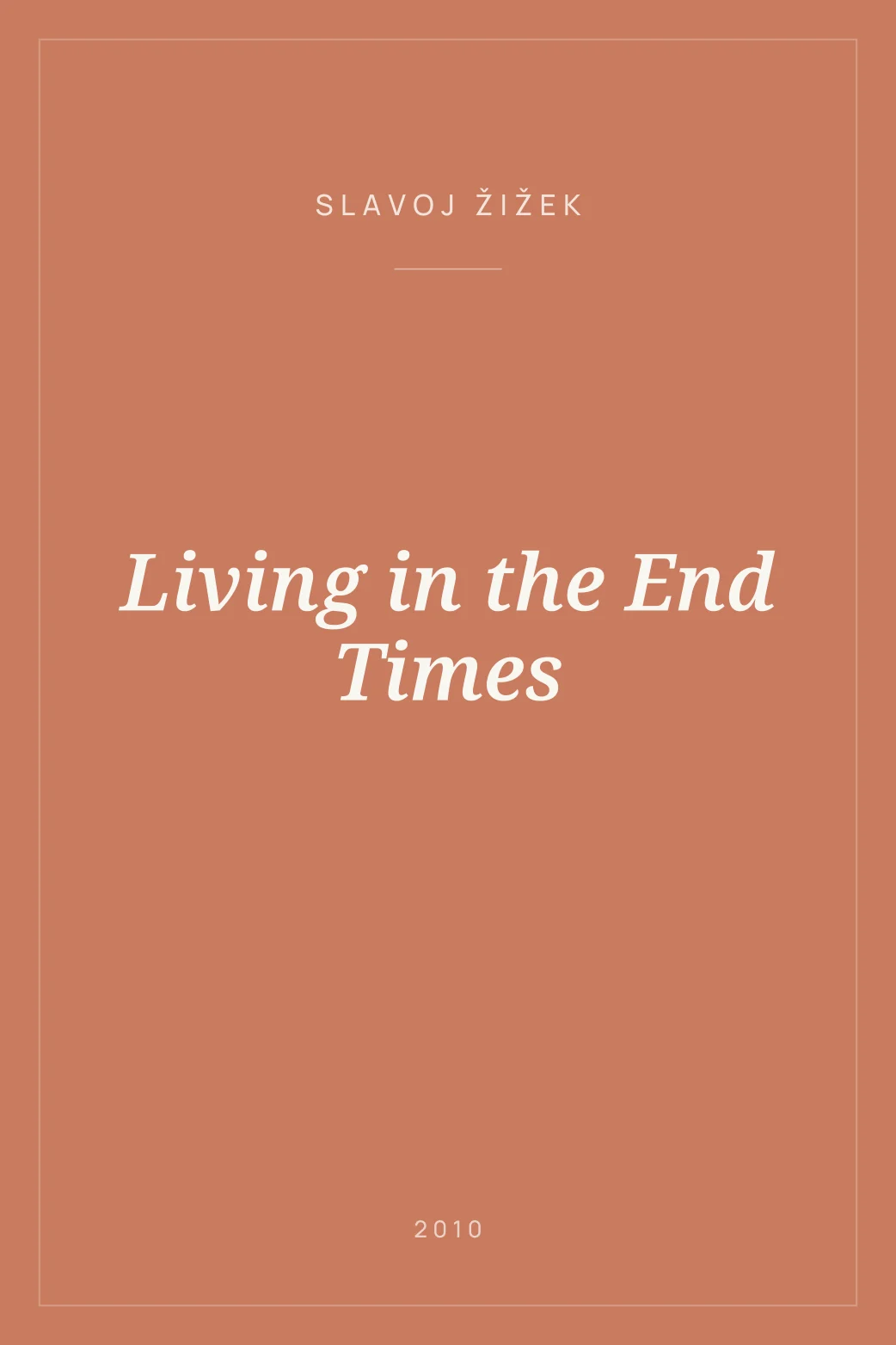 Portada de Living in the End Times