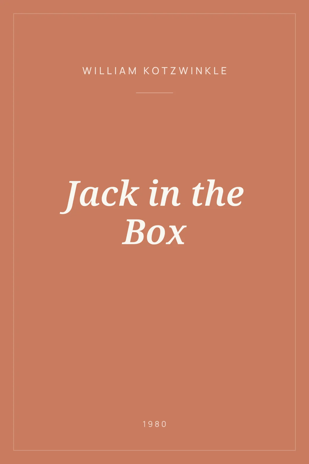 Portada de Jack in the Box