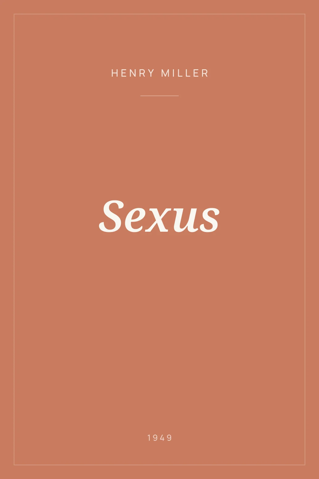 Portada de Sexus