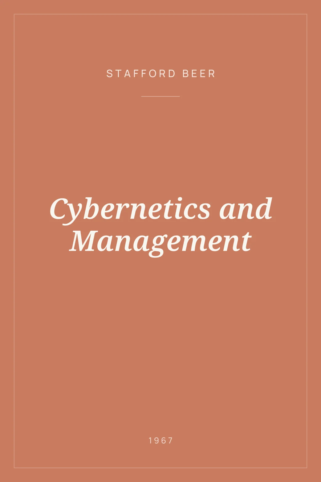 Portada de Cybernetics and Management