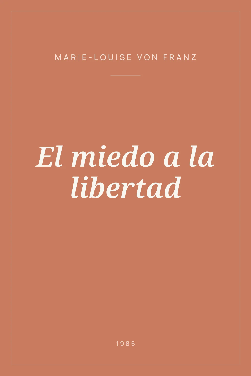 Portada de El miedo a la libertad