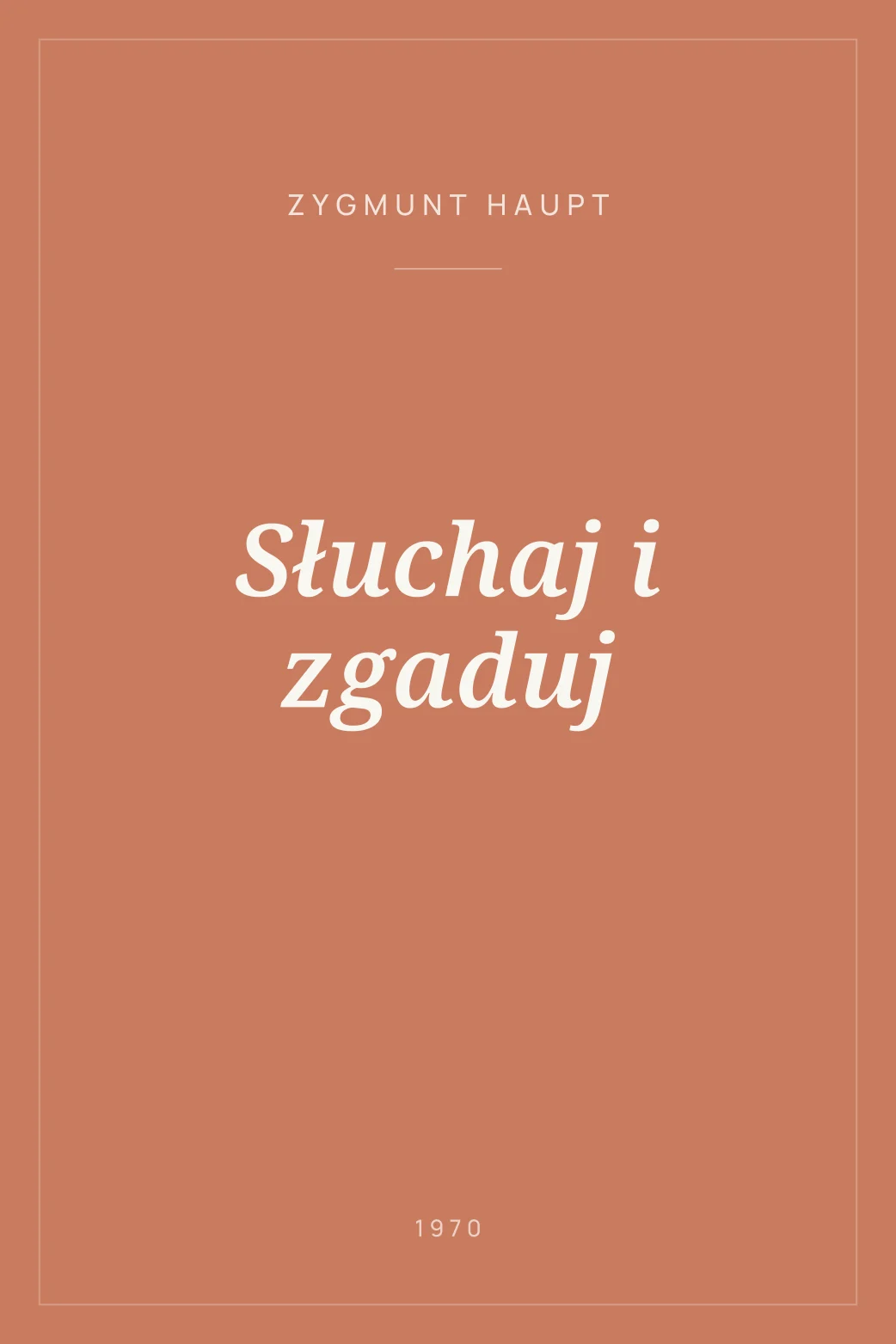 Portada de Słuchaj i zgaduj