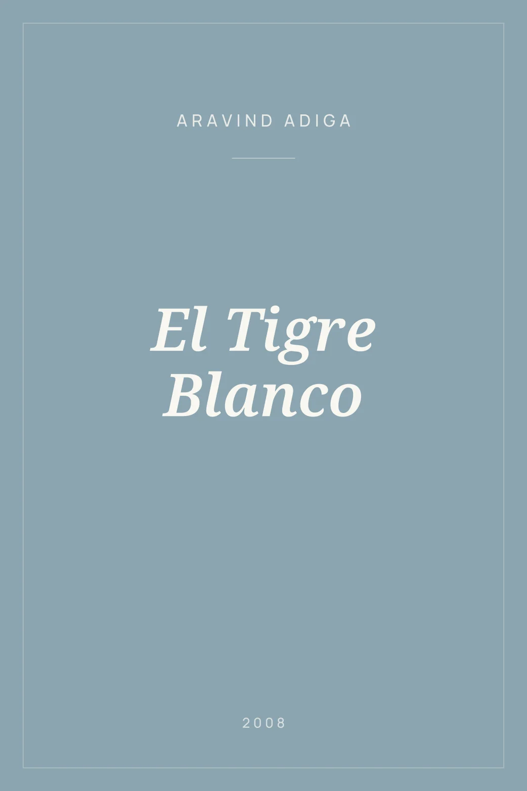 Portada de El Tigre Blanco