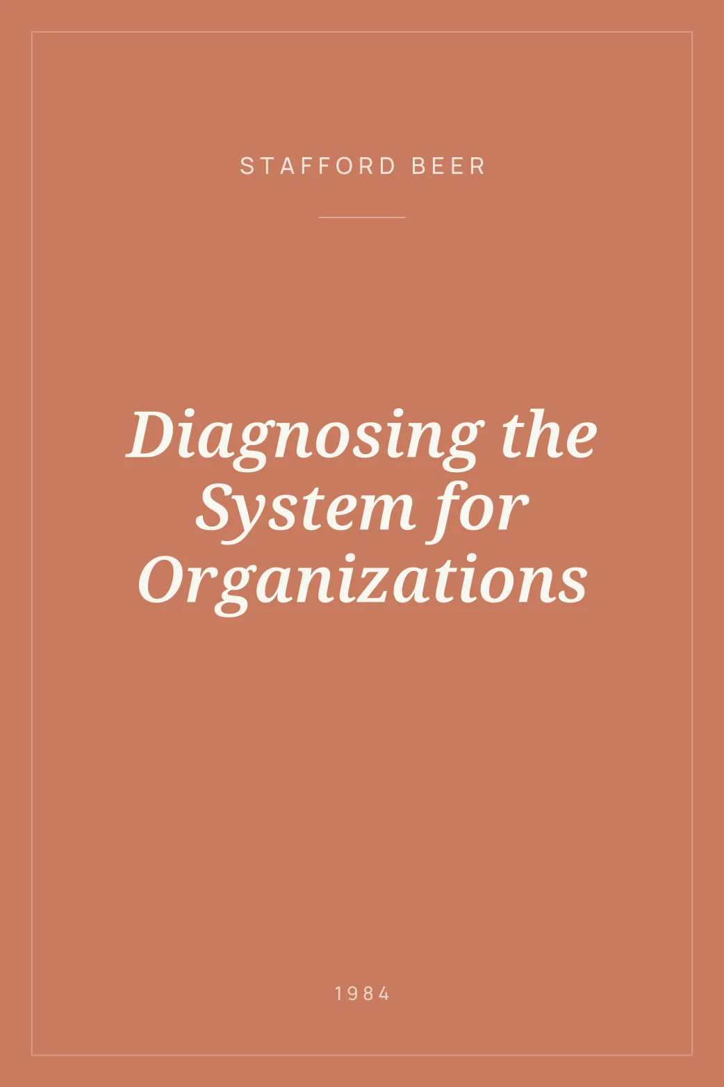 Portada de Diagnosing the System for Organizations