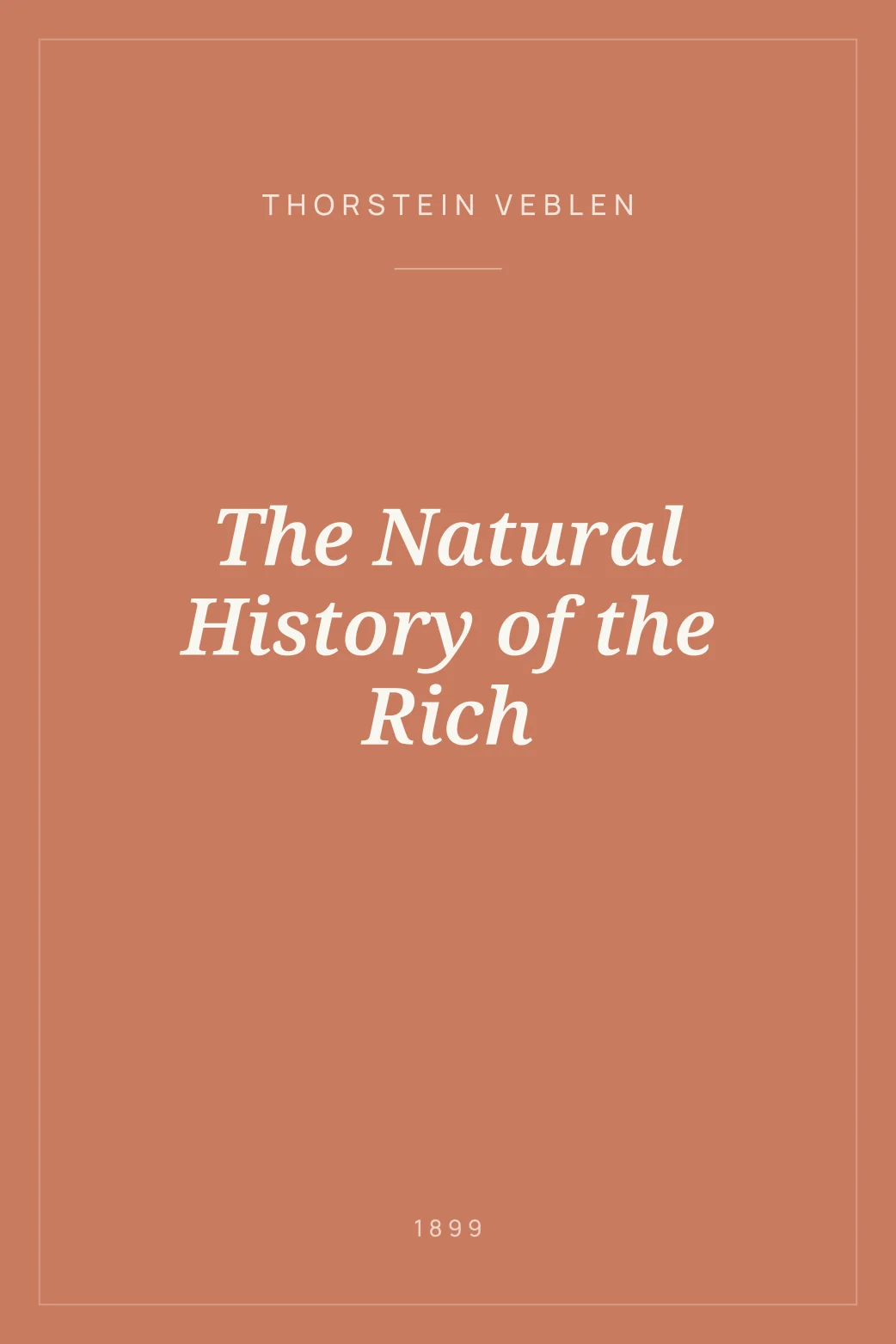 Portada de The Natural History of the Rich