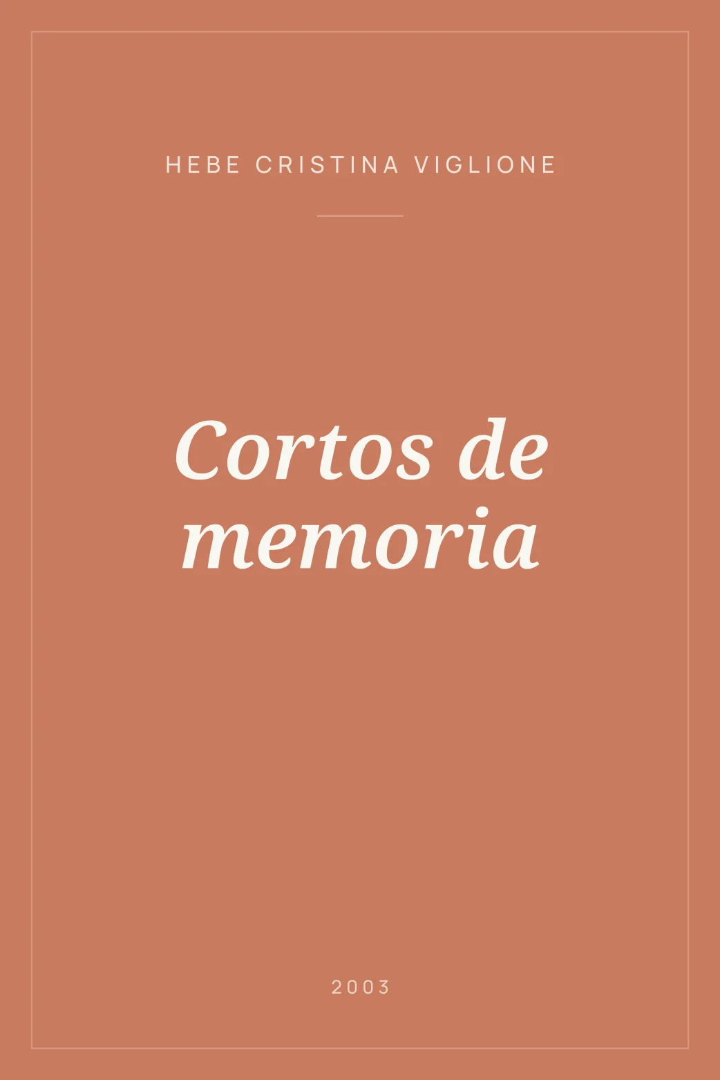 Portada de Cortos de memoria