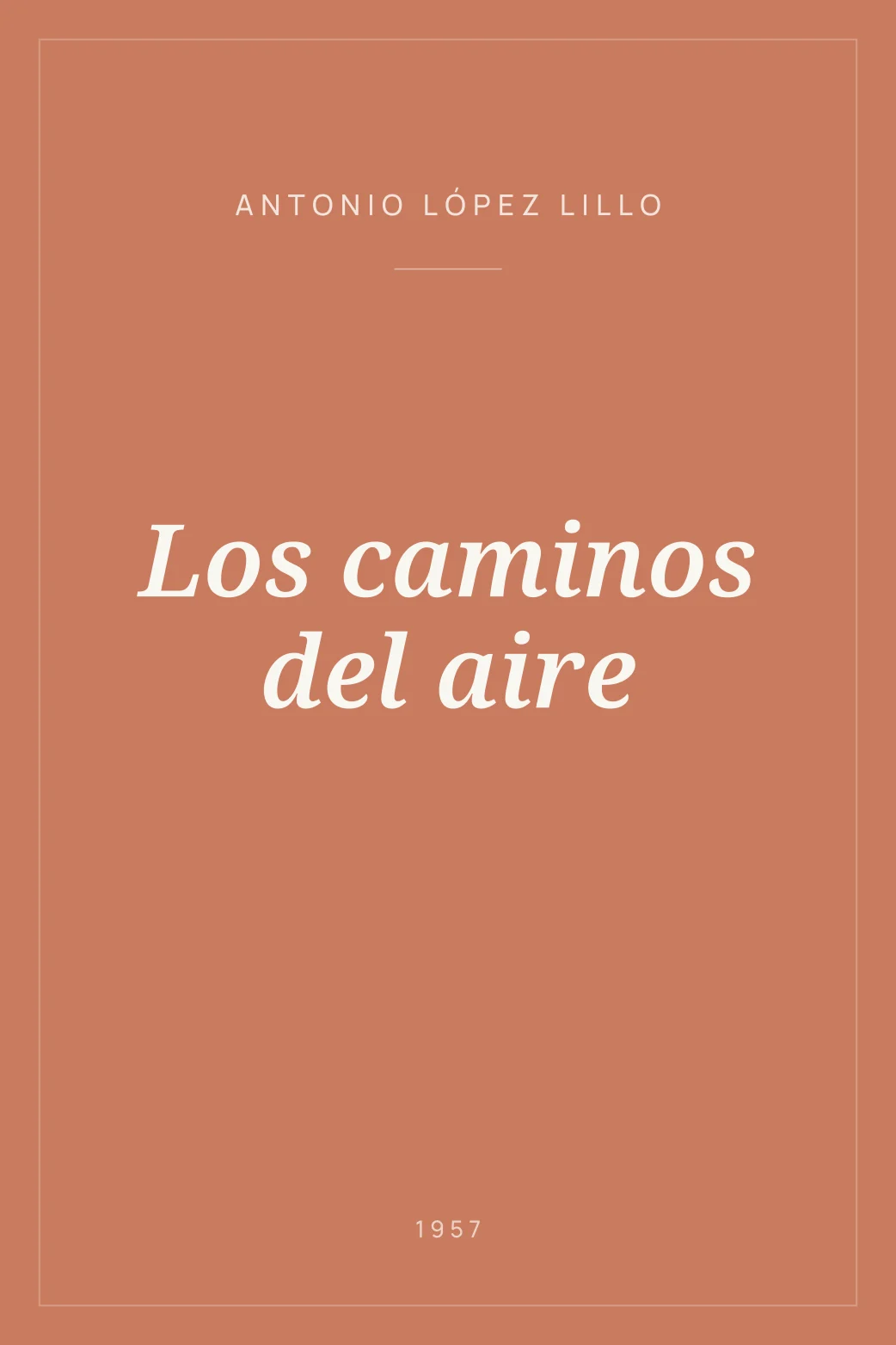 Portada de Los caminos del aire