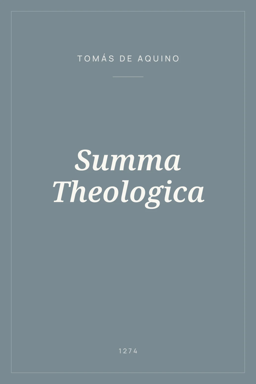 Portada de Summa Theologica