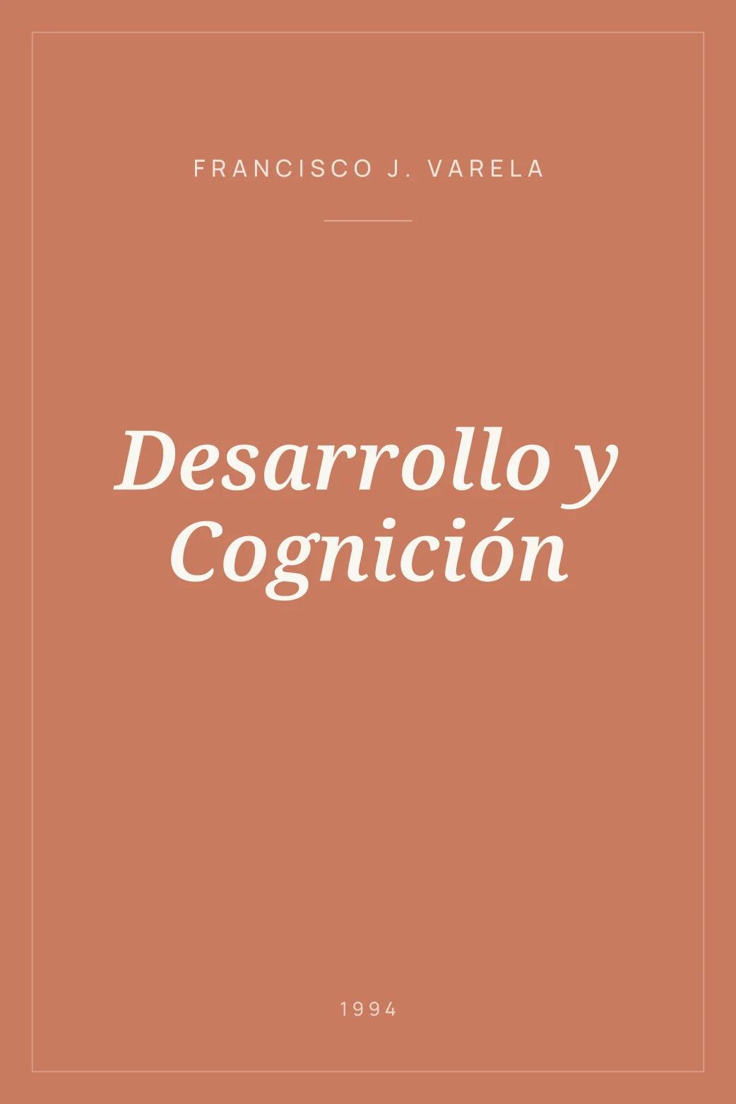 Portada de Desarrollo y Cognición