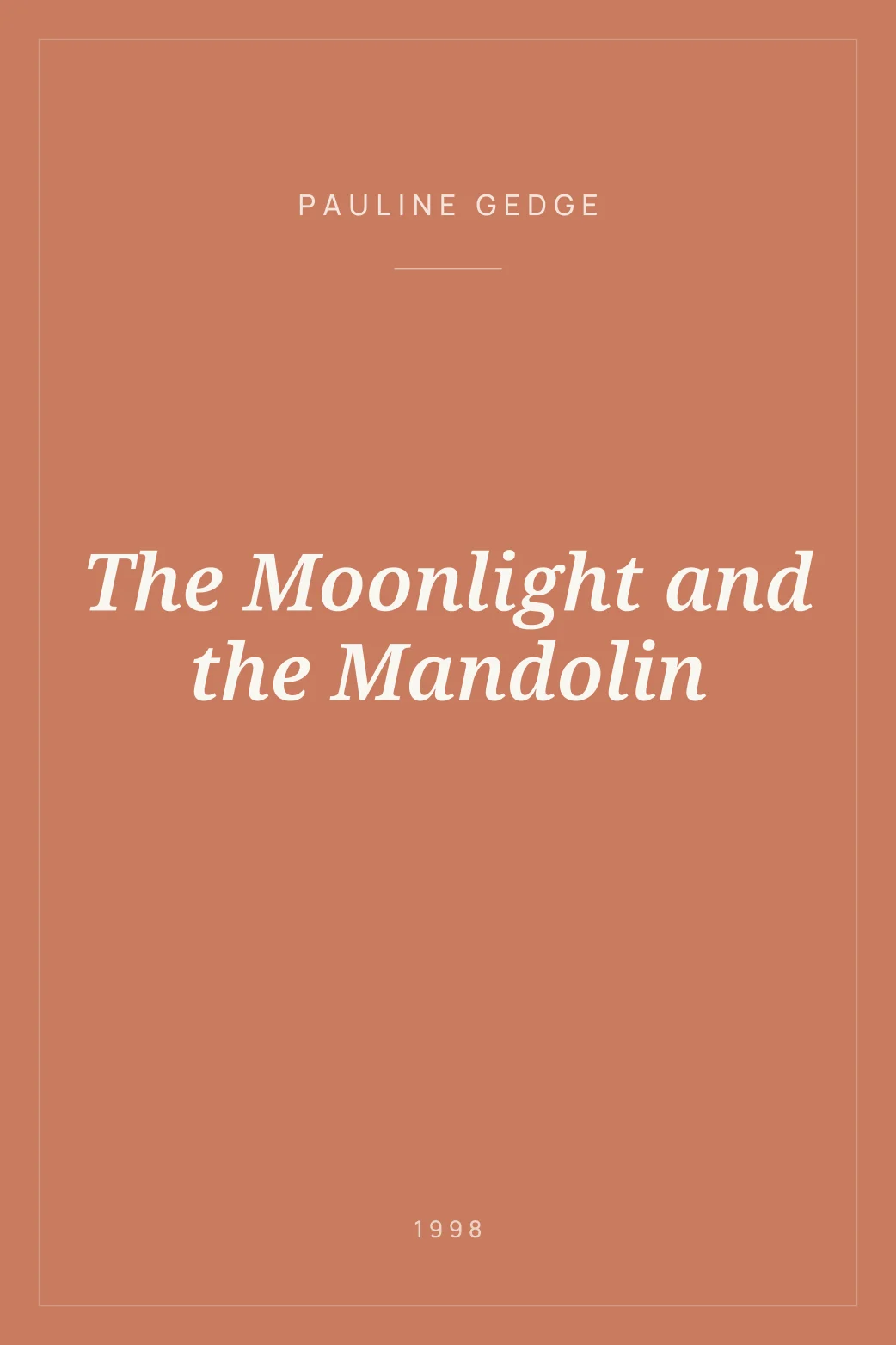 Portada de The Moonlight and the Mandolin