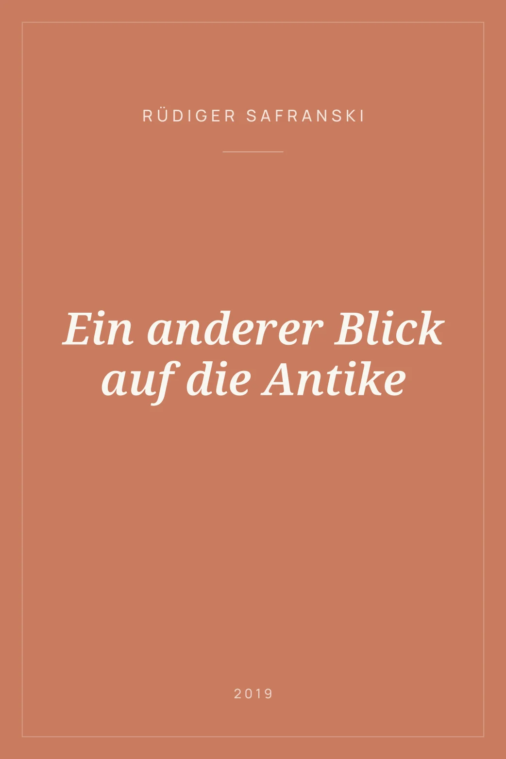 Portada de Ein anderer Blick auf die Antike