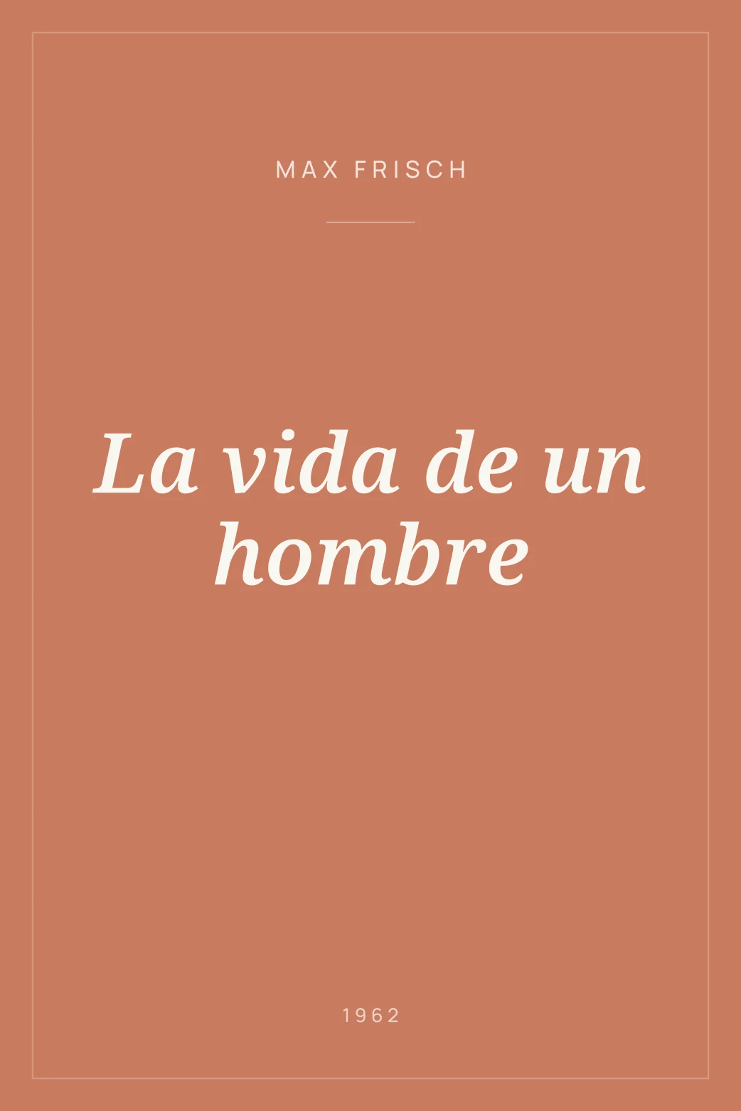 Portada de La vida de un hombre