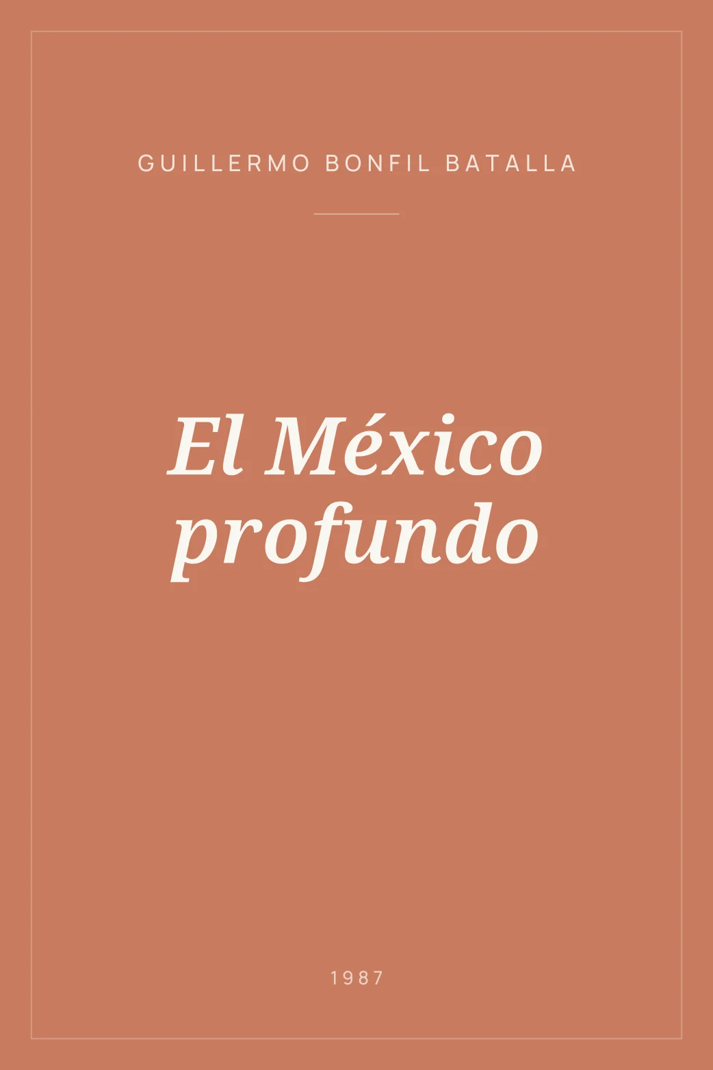 Portada de El México profundo