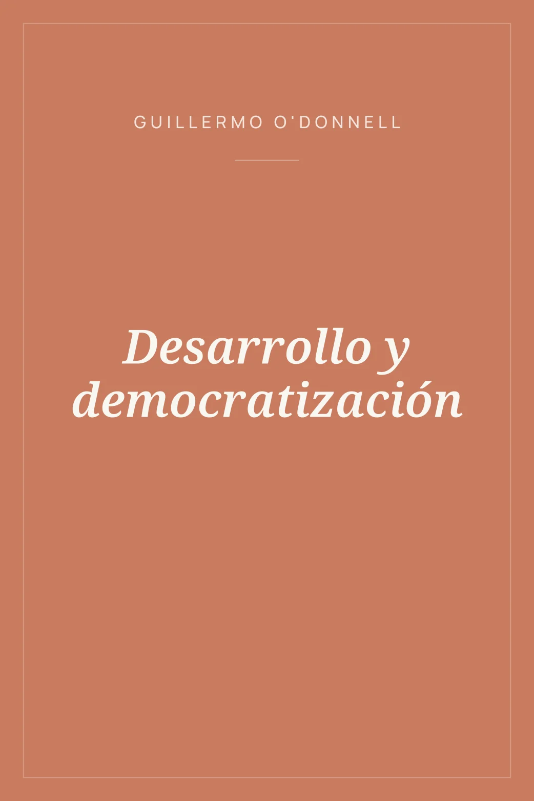 Portada de Desarrollo y democratización