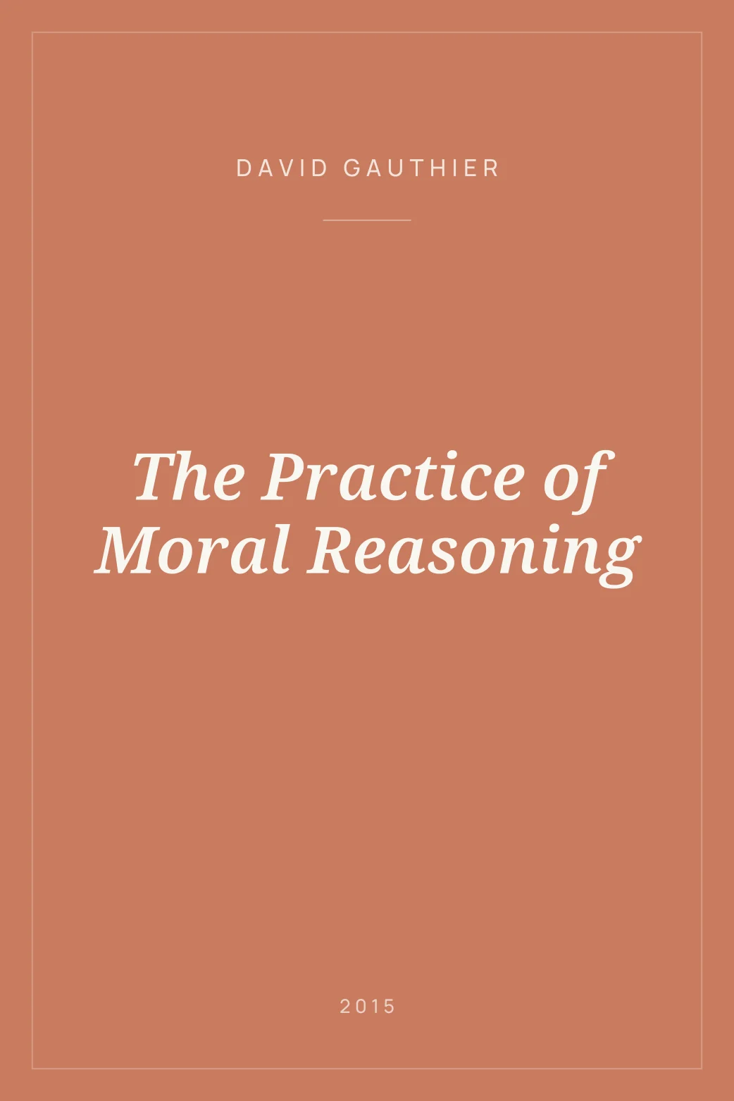 Portada de The Practice of Moral Reasoning