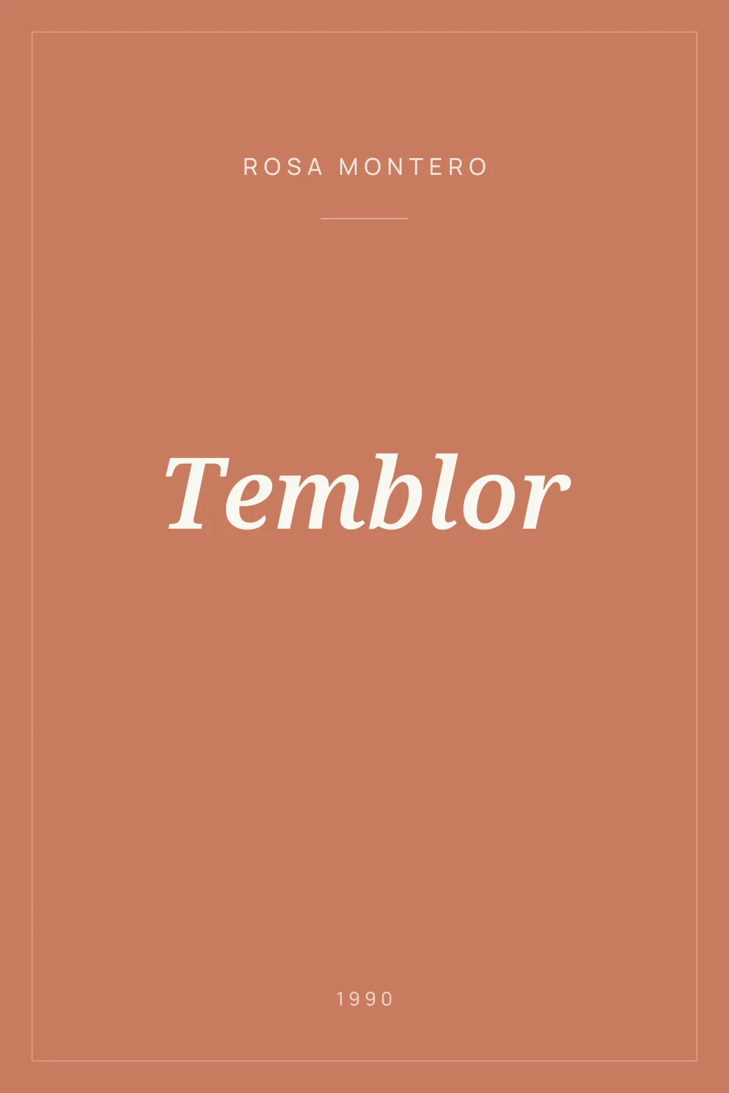 Portada de Temblor