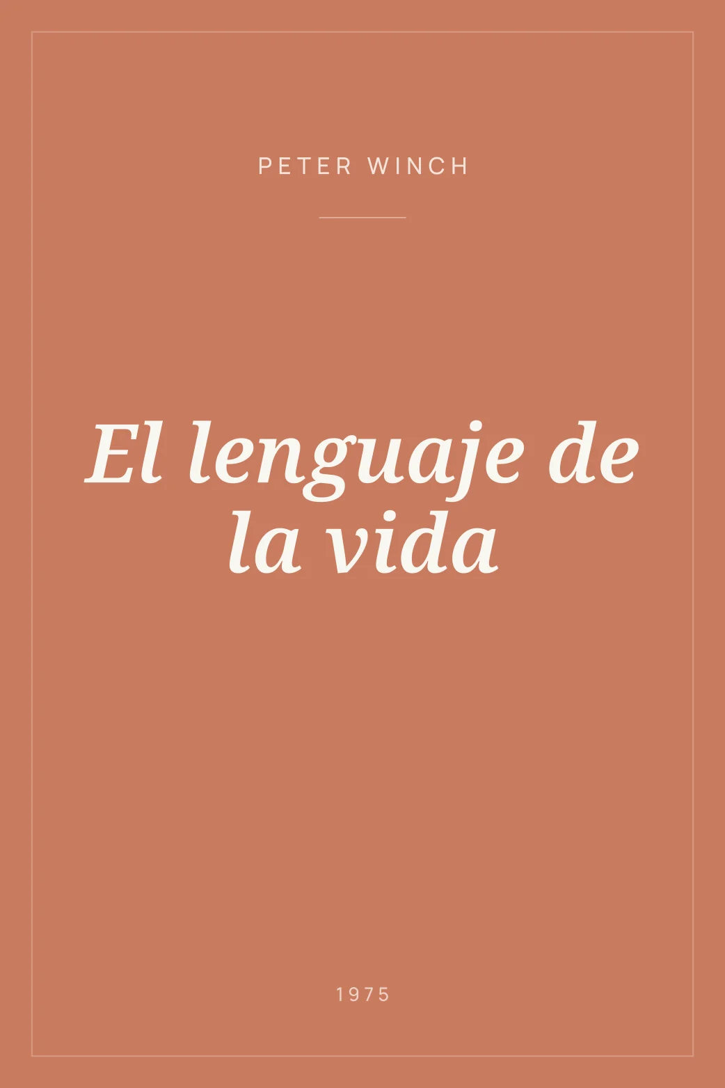 Portada de El lenguaje de la vida