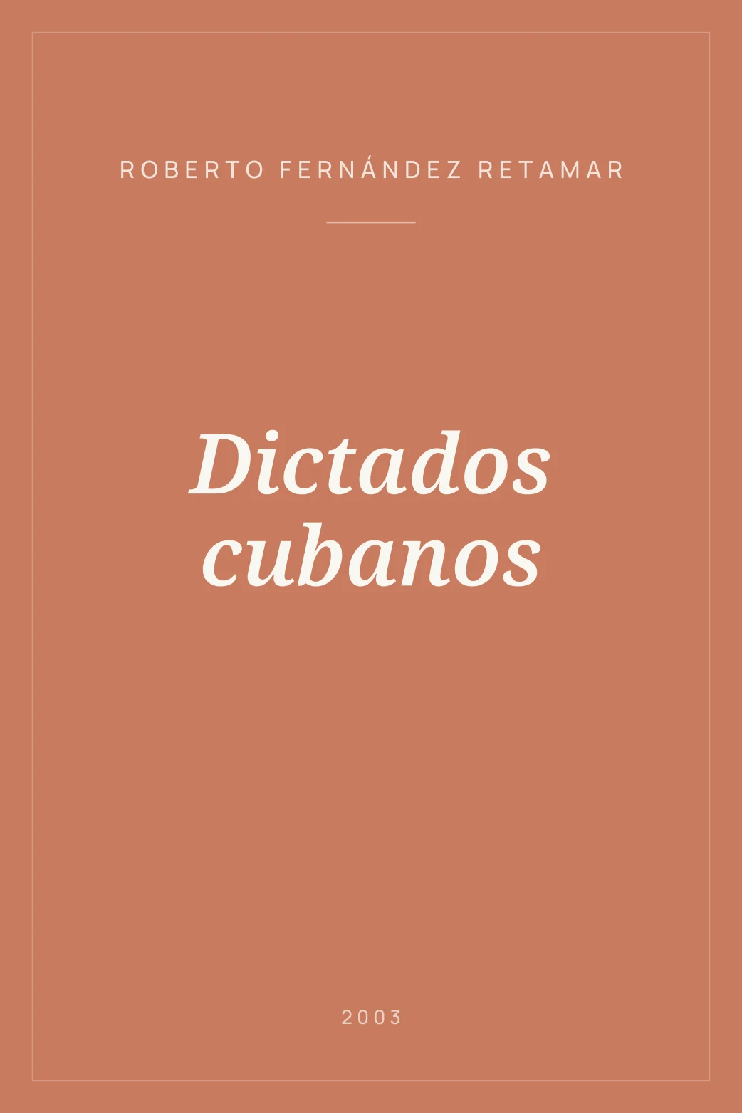 Portada de Dictados cubanos