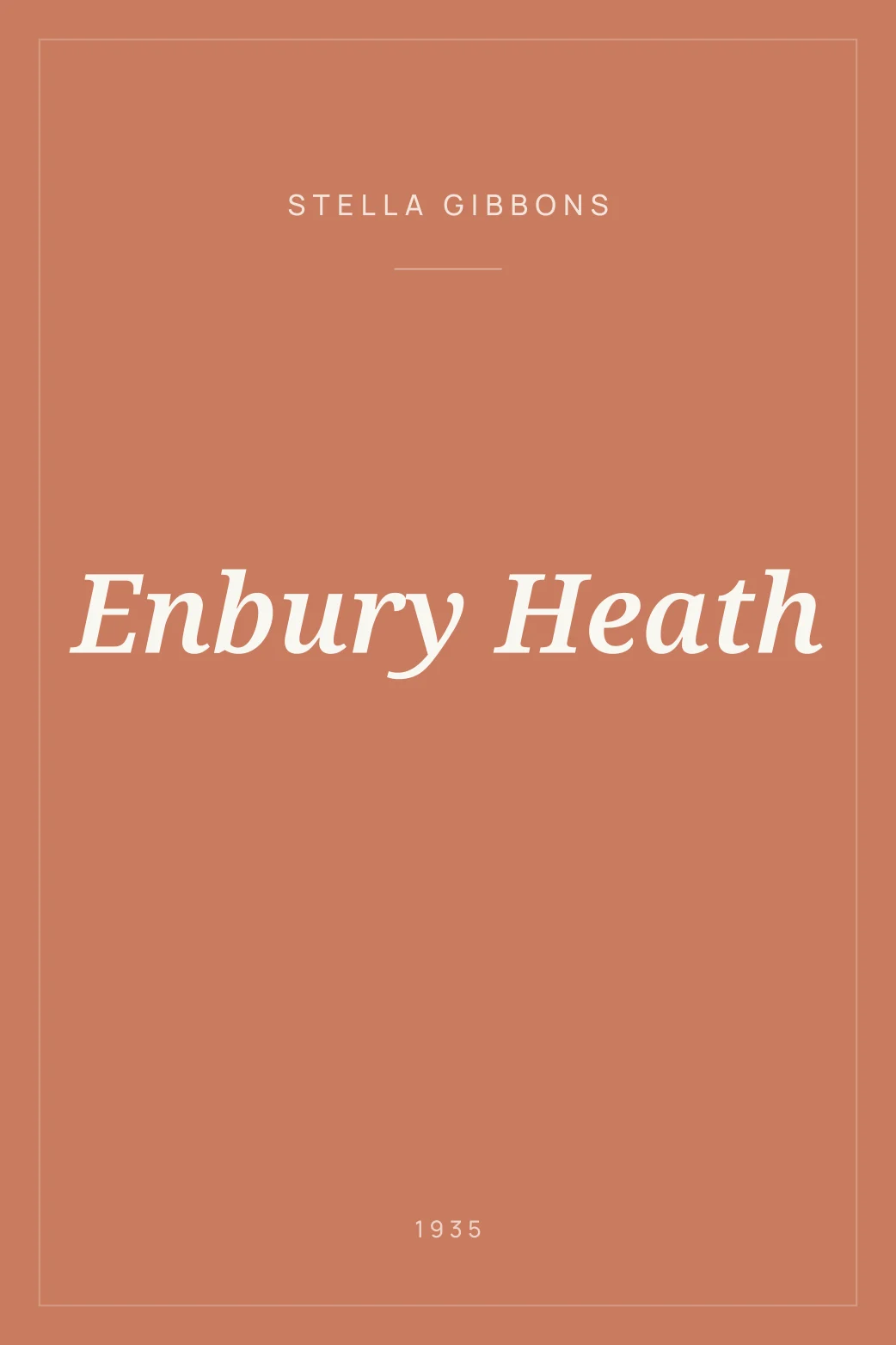 Portada de Enbury Heath