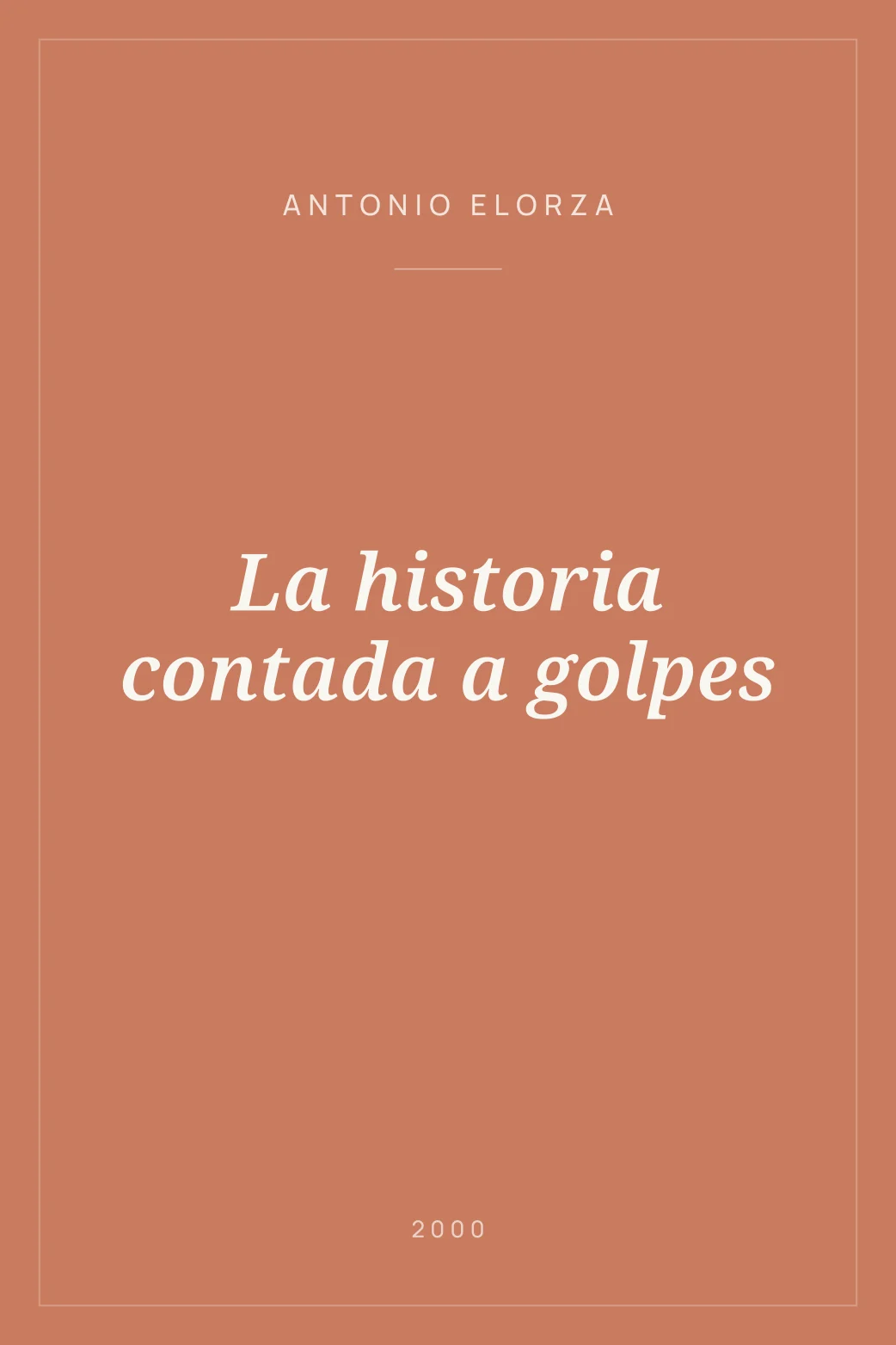 Portada de La historia contada a golpes