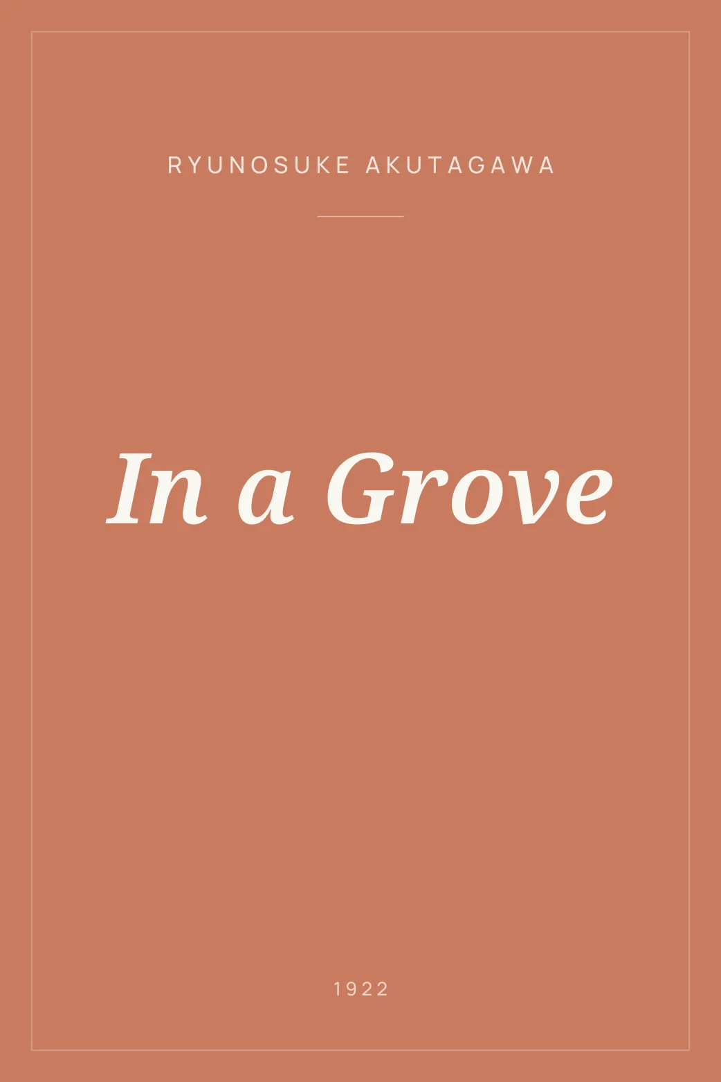 Portada de In a Grove