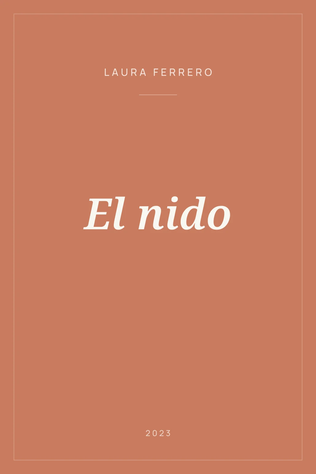 Portada de El nido